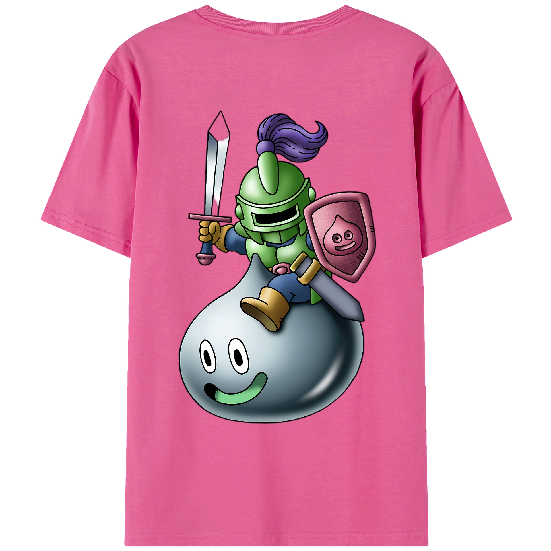（画像用） ドラゴンクエスト Doragon Kuesuto Dragon Quest レディース半袖Tシャツ(バックプリント)
