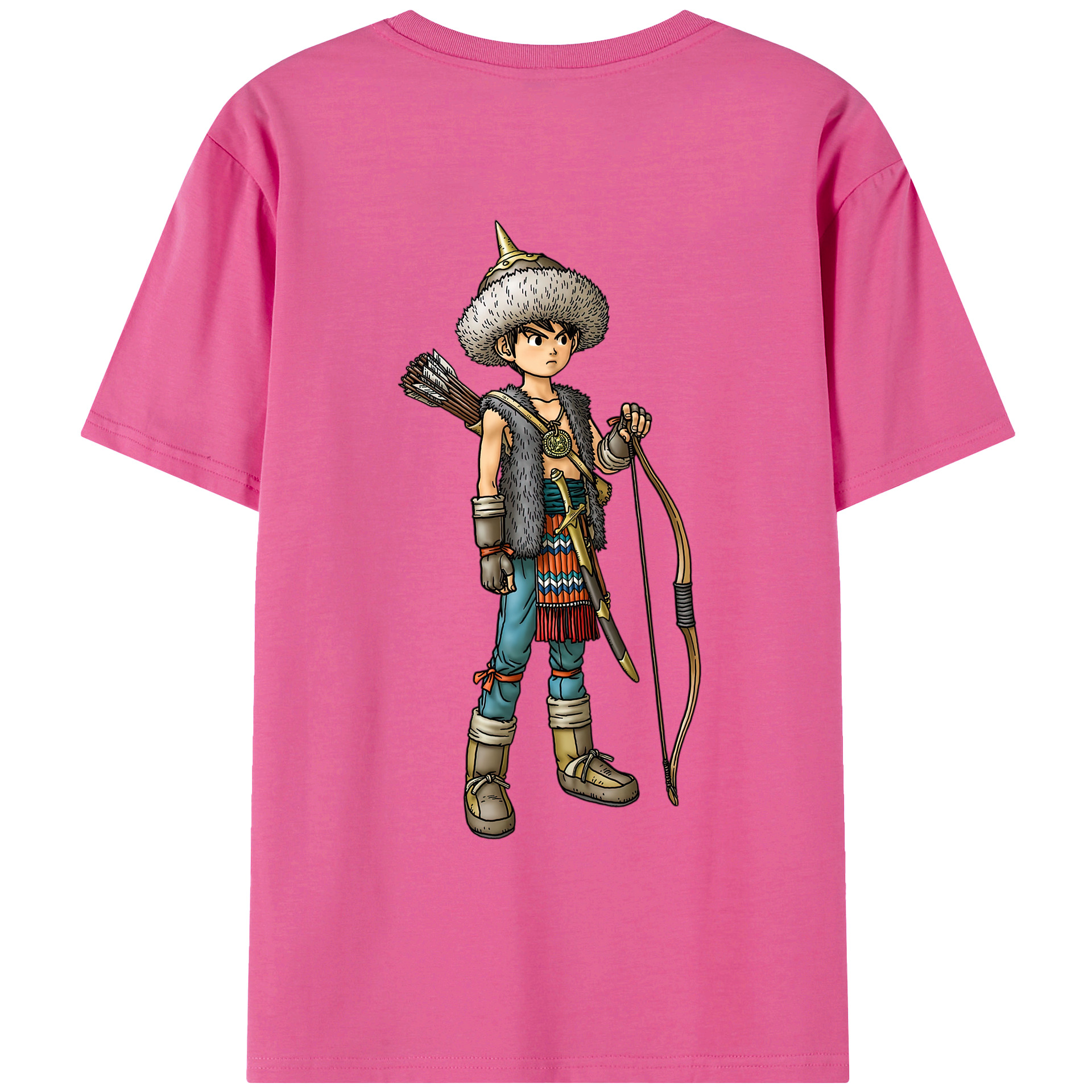 （画像用） ドラゴンクエスト Doragon Kuesuto Dragon Quest レディース半袖Tシャツ(バックプリント)