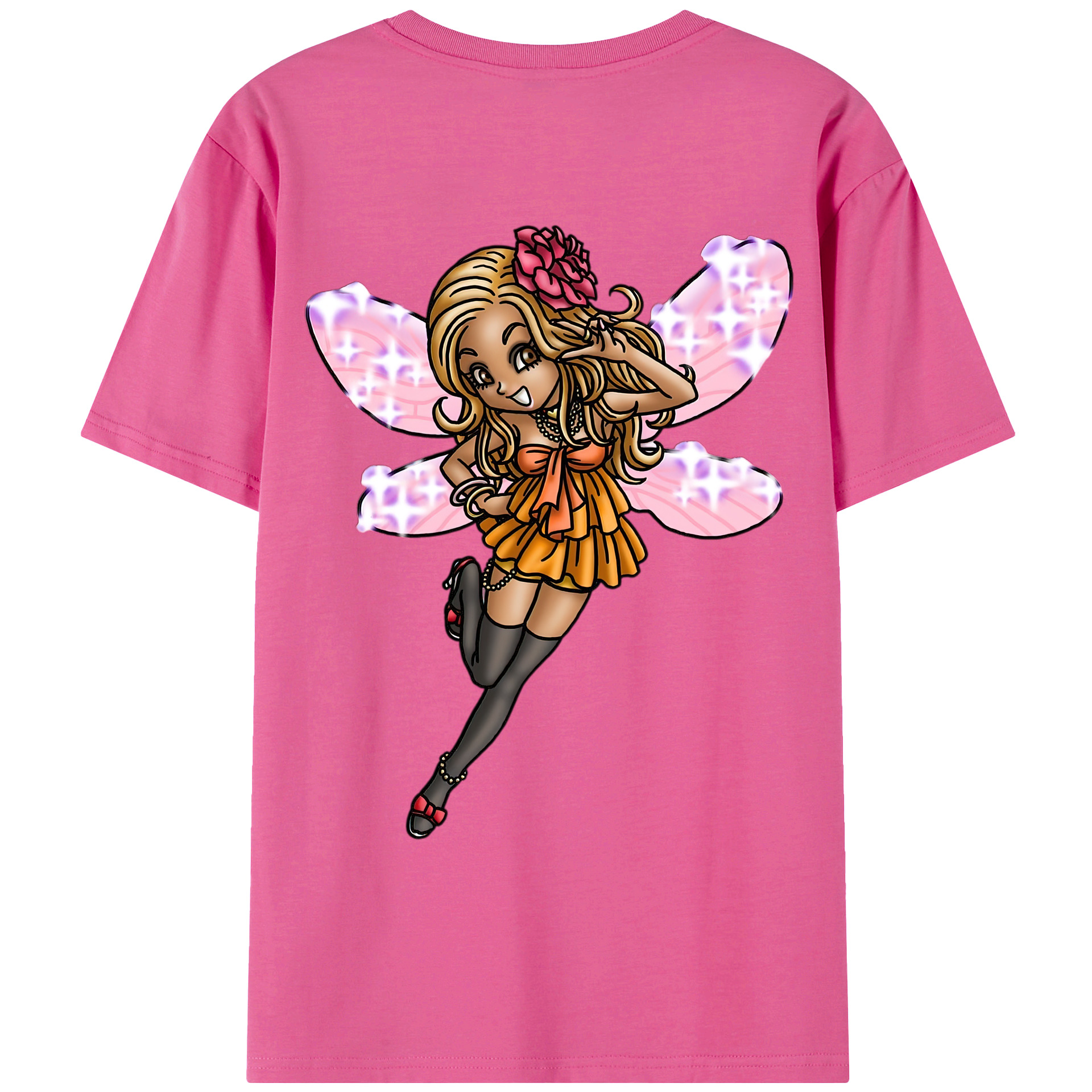（画像用） ドラゴンクエスト Doragon Kuesuto Dragon Quest レディース半袖Tシャツ(バックプリント)