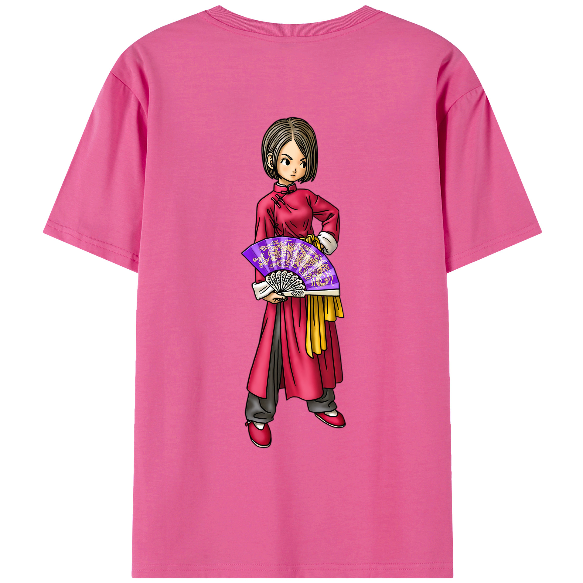（画像用） ドラゴンクエスト Doragon Kuesuto Dragon Quest レディース半袖Tシャツ(バックプリント)