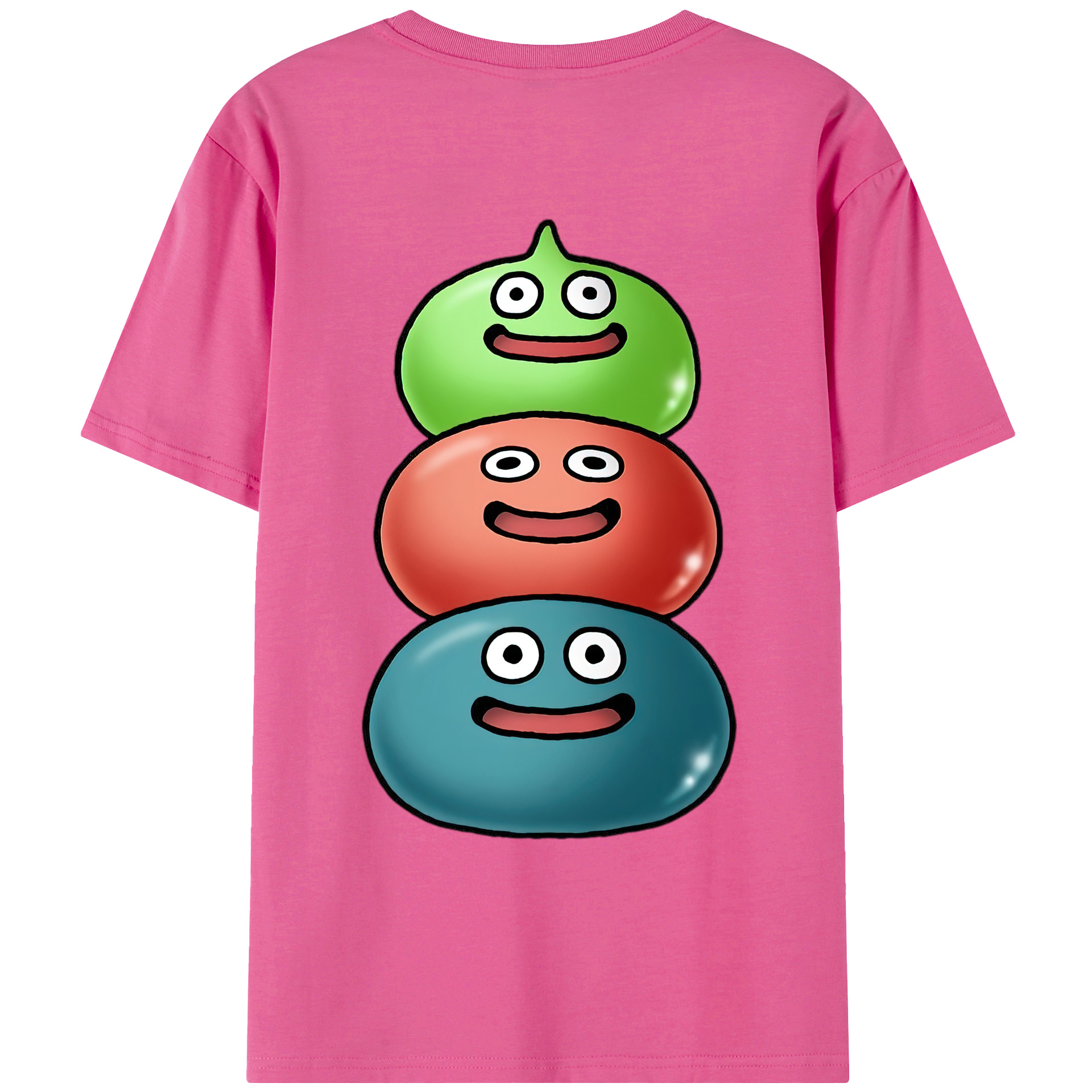 （画像用） ドラゴンクエスト Doragon Kuesuto Dragon Quest レディース半袖Tシャツ(バックプリント)