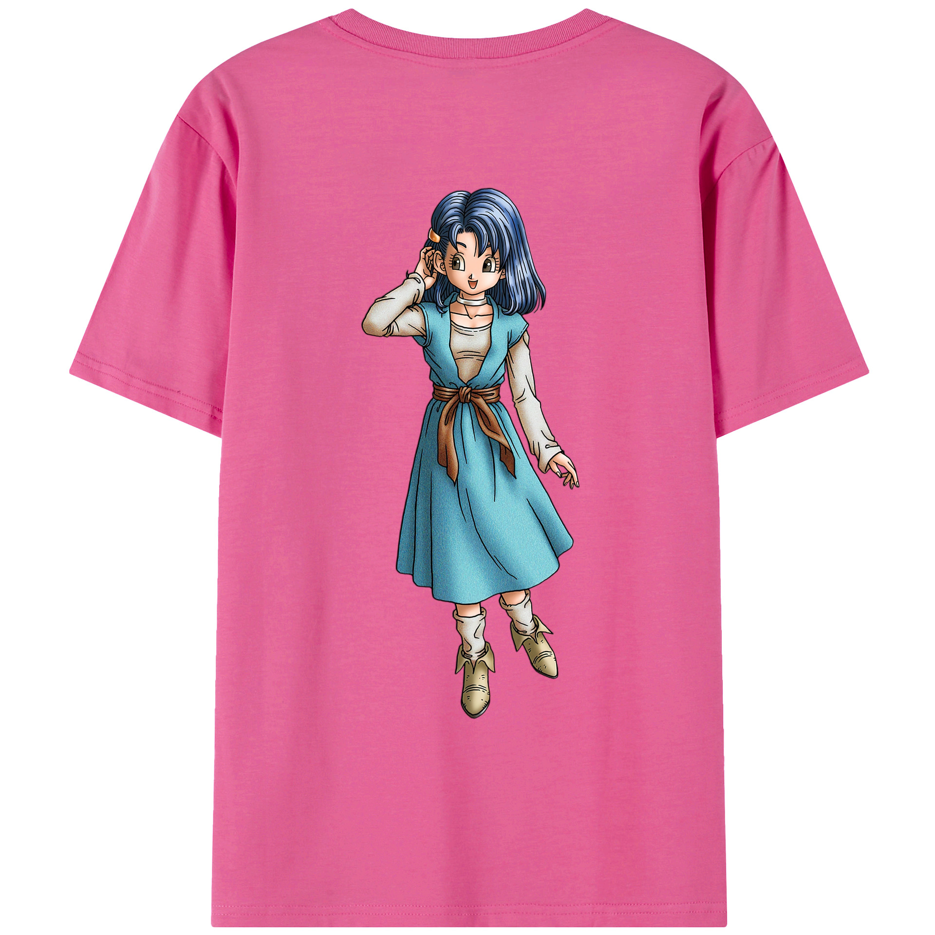 （画像用） ドラゴンクエスト Doragon Kuesuto Dragon Quest レディース半袖Tシャツ(バックプリント)