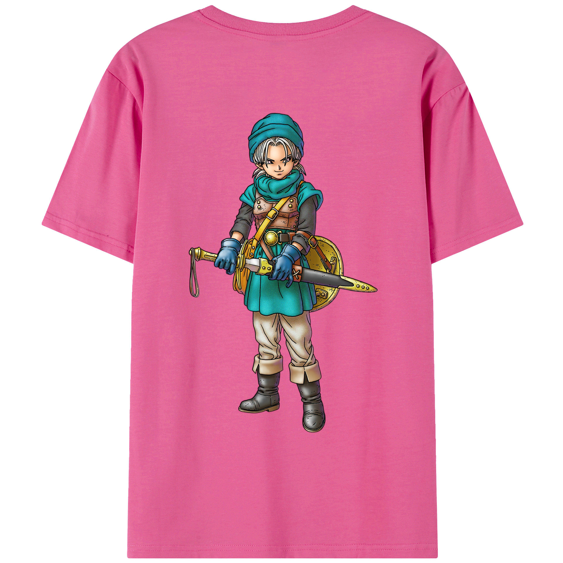 （画像用） ドラゴンクエスト Doragon Kuesuto Dragon Quest レディース半袖Tシャツ(バックプリント)