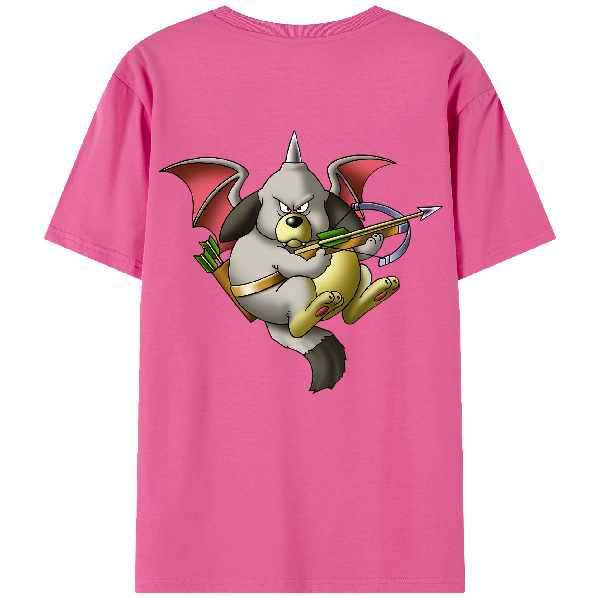 （画像用） ドラゴンクエスト Doragon Kuesuto Dragon Quest レディース半袖Tシャツ(バックプリント)