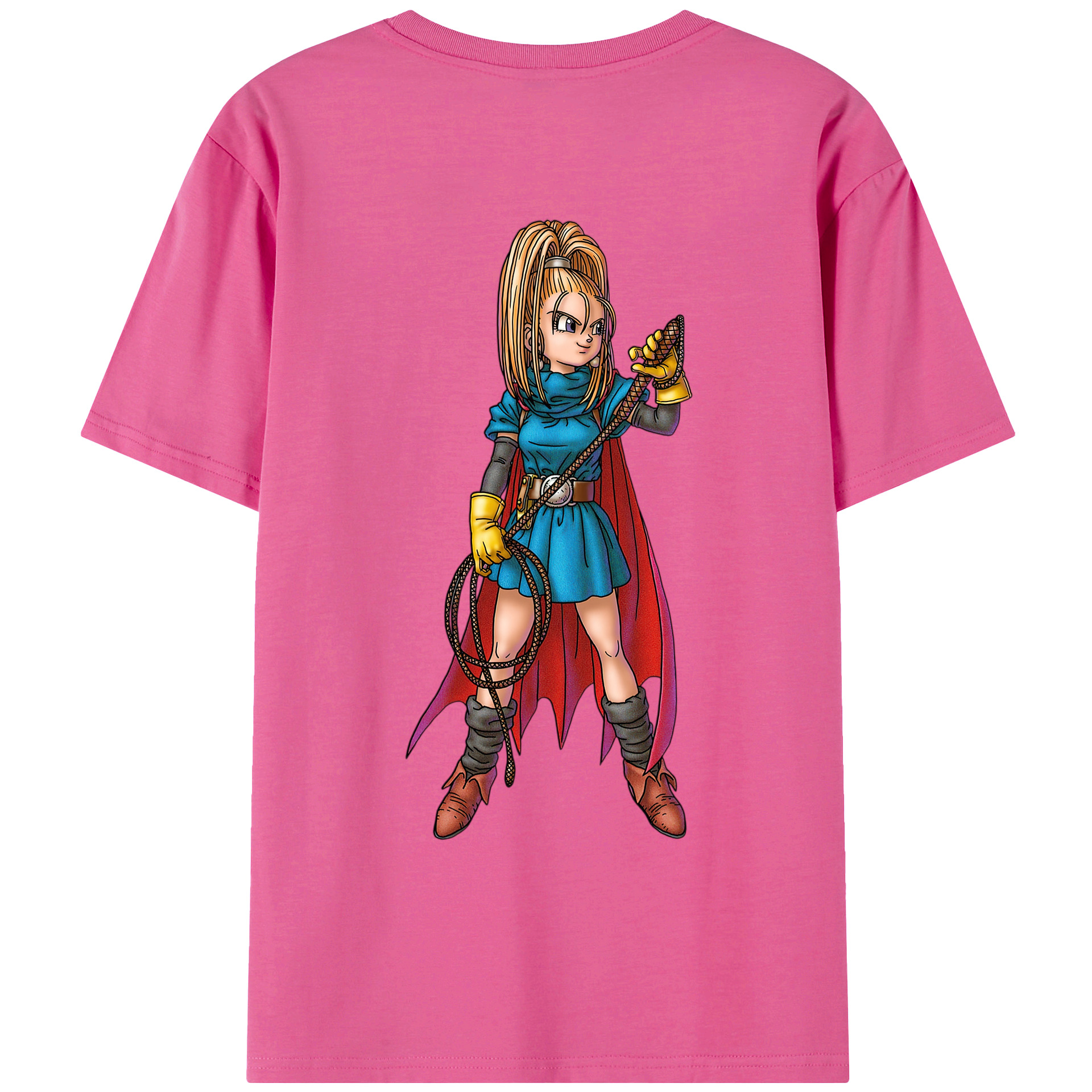 （画像用） ドラゴンクエスト Doragon Kuesuto Dragon Quest レディース半袖Tシャツ(バックプリント)