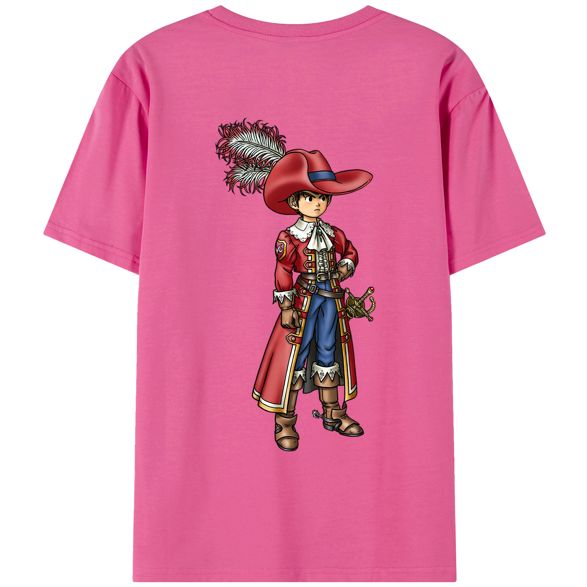 （画像用） ドラゴンクエスト Doragon Kuesuto Dragon Quest レディース半袖Tシャツ(バックプリント)