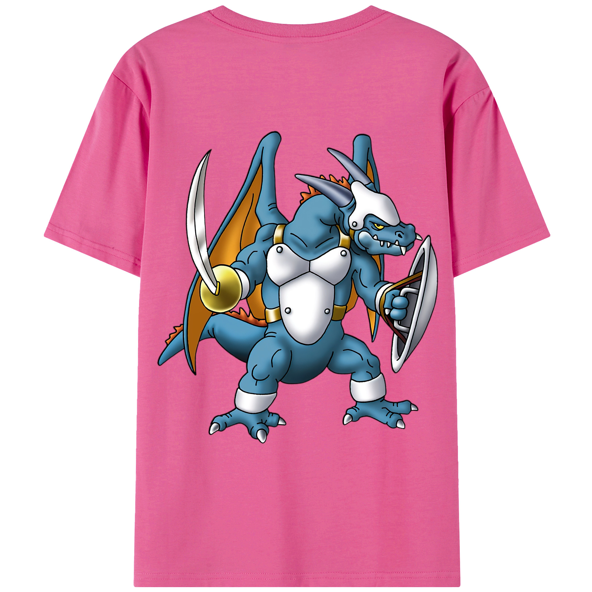 （画像用） ドラゴンクエスト Doragon Kuesuto Dragon Quest レディース半袖Tシャツ(バックプリント)