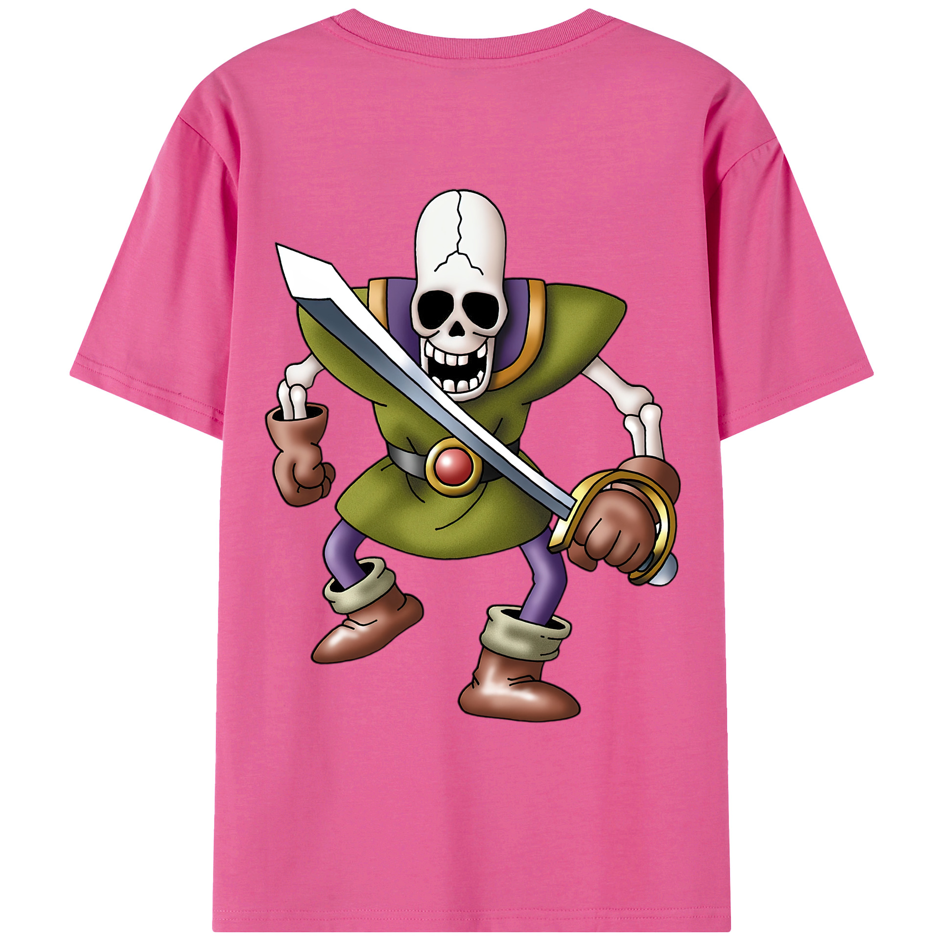 （画像用） ドラゴンクエスト Doragon Kuesuto Dragon Quest レディース半袖Tシャツ(バックプリント)