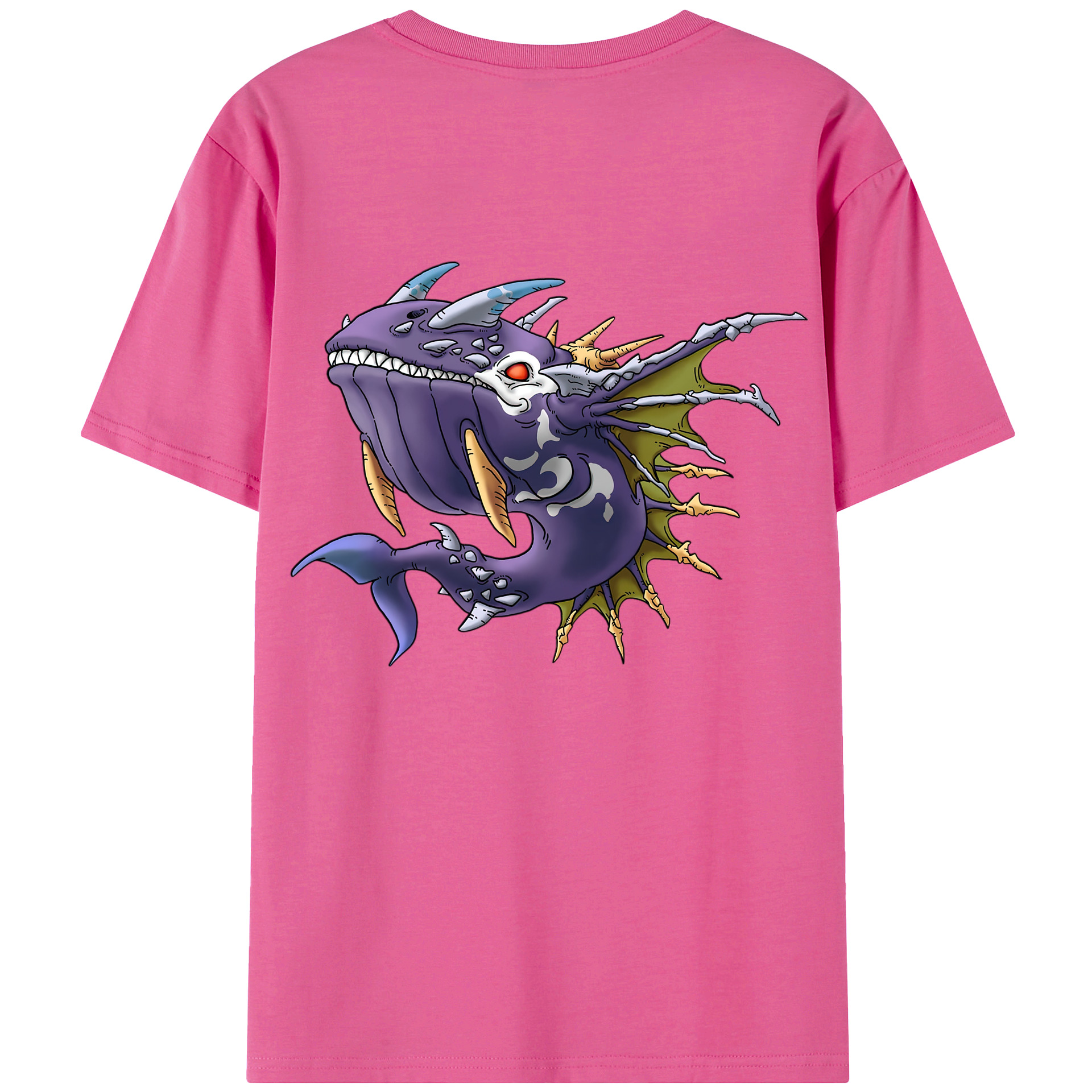 （画像用） ドラゴンクエスト Doragon Kuesuto Dragon Quest レディース半袖Tシャツ(バックプリント)