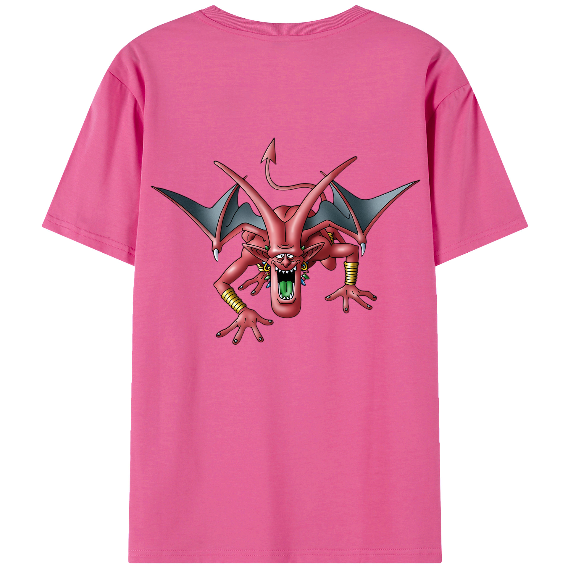 （画像用） ドラゴンクエスト Doragon Kuesuto Dragon Quest レディース半袖Tシャツ(バックプリント)