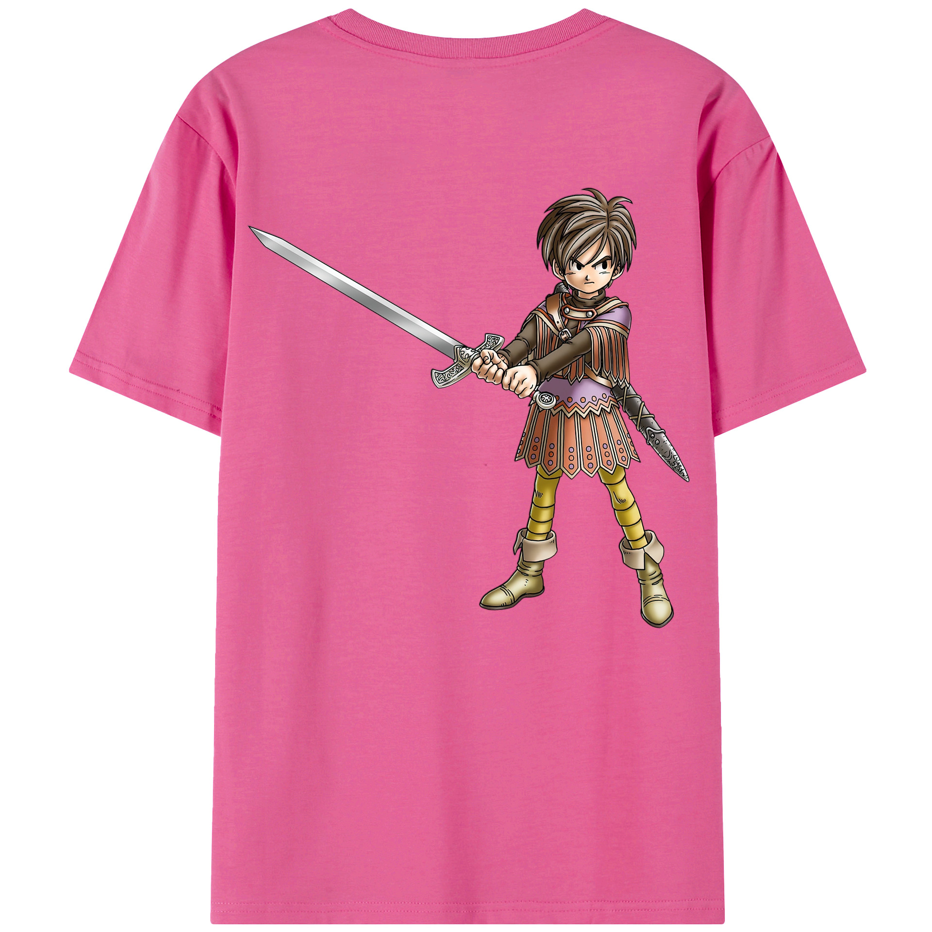（画像用） ドラゴンクエスト Doragon Kuesuto Dragon Quest レディース半袖Tシャツ(バックプリント)