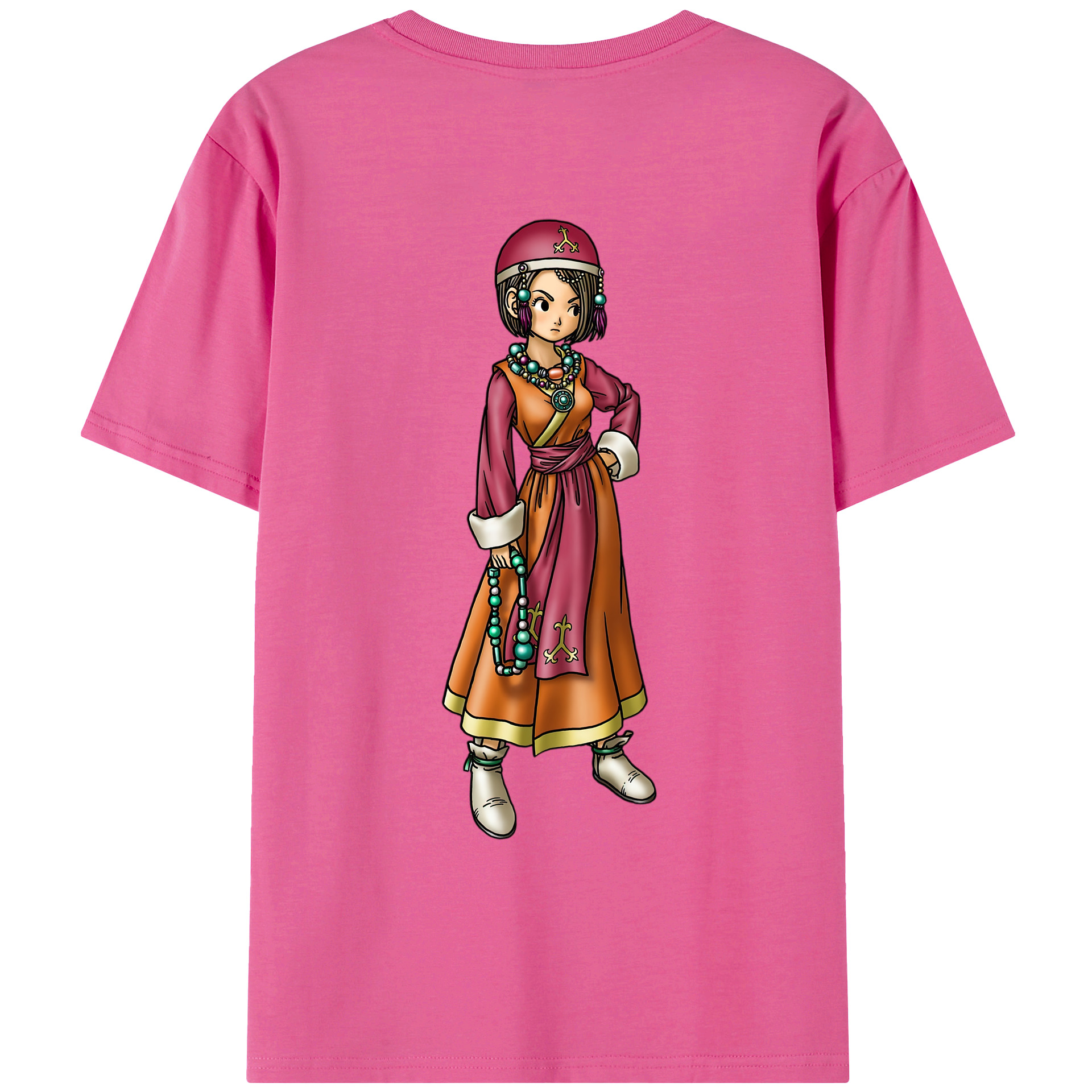 （画像用） ドラゴンクエスト Doragon Kuesuto Dragon Quest レディース半袖Tシャツ(バックプリント)