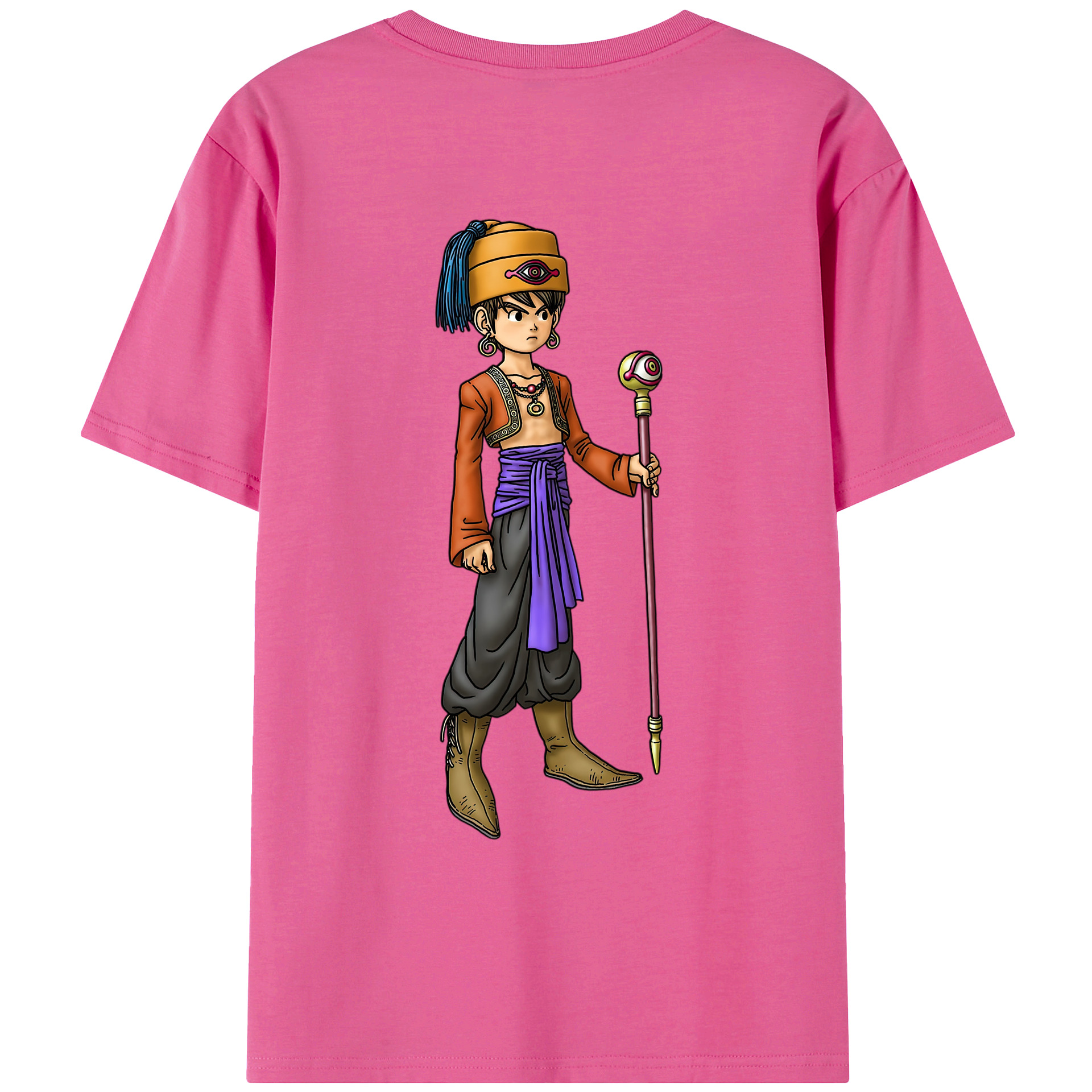 （画像用） ドラゴンクエスト Doragon Kuesuto Dragon Quest レディース半袖Tシャツ(バックプリント)