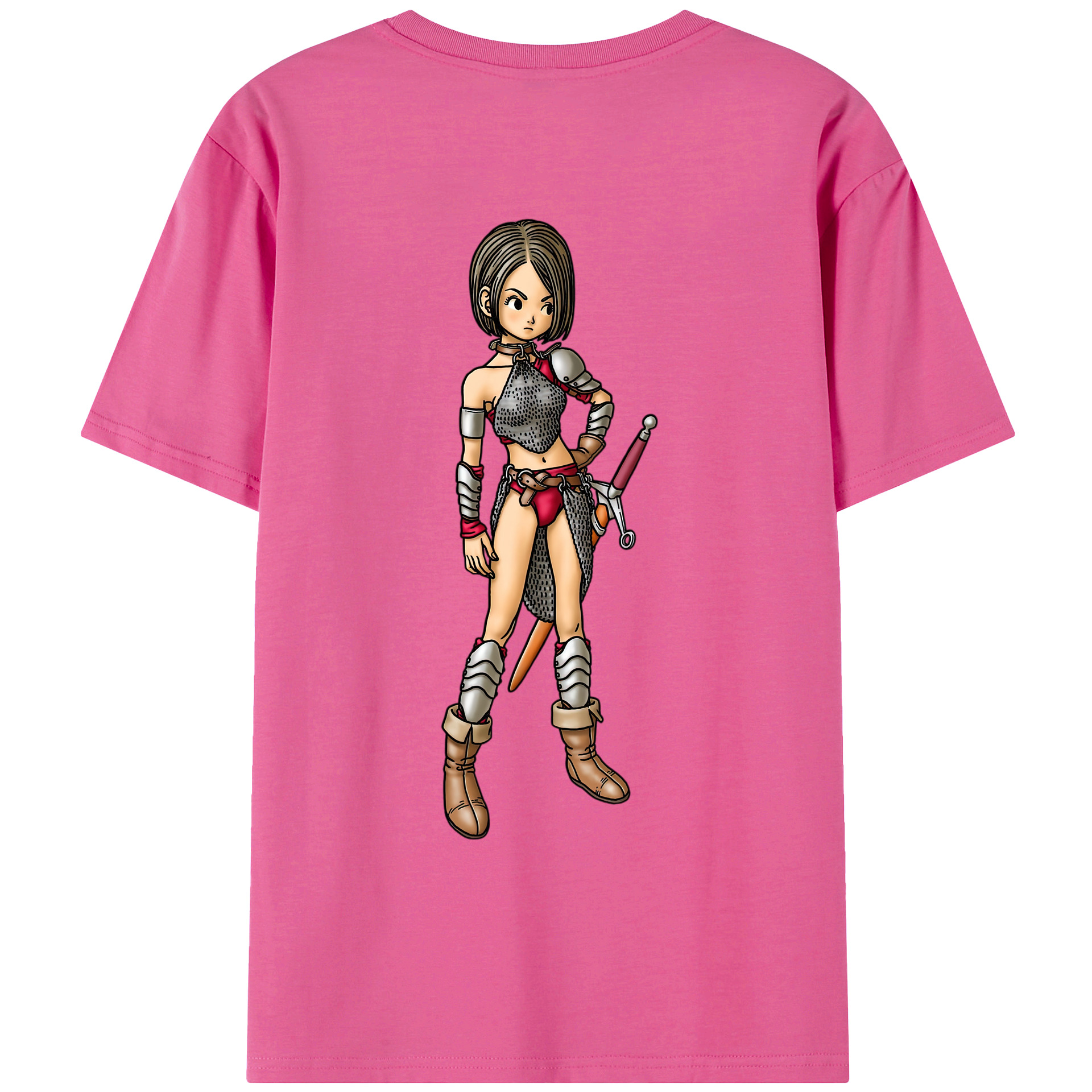 （画像用） ドラゴンクエスト Doragon Kuesuto Dragon Quest レディース半袖Tシャツ(バックプリント)