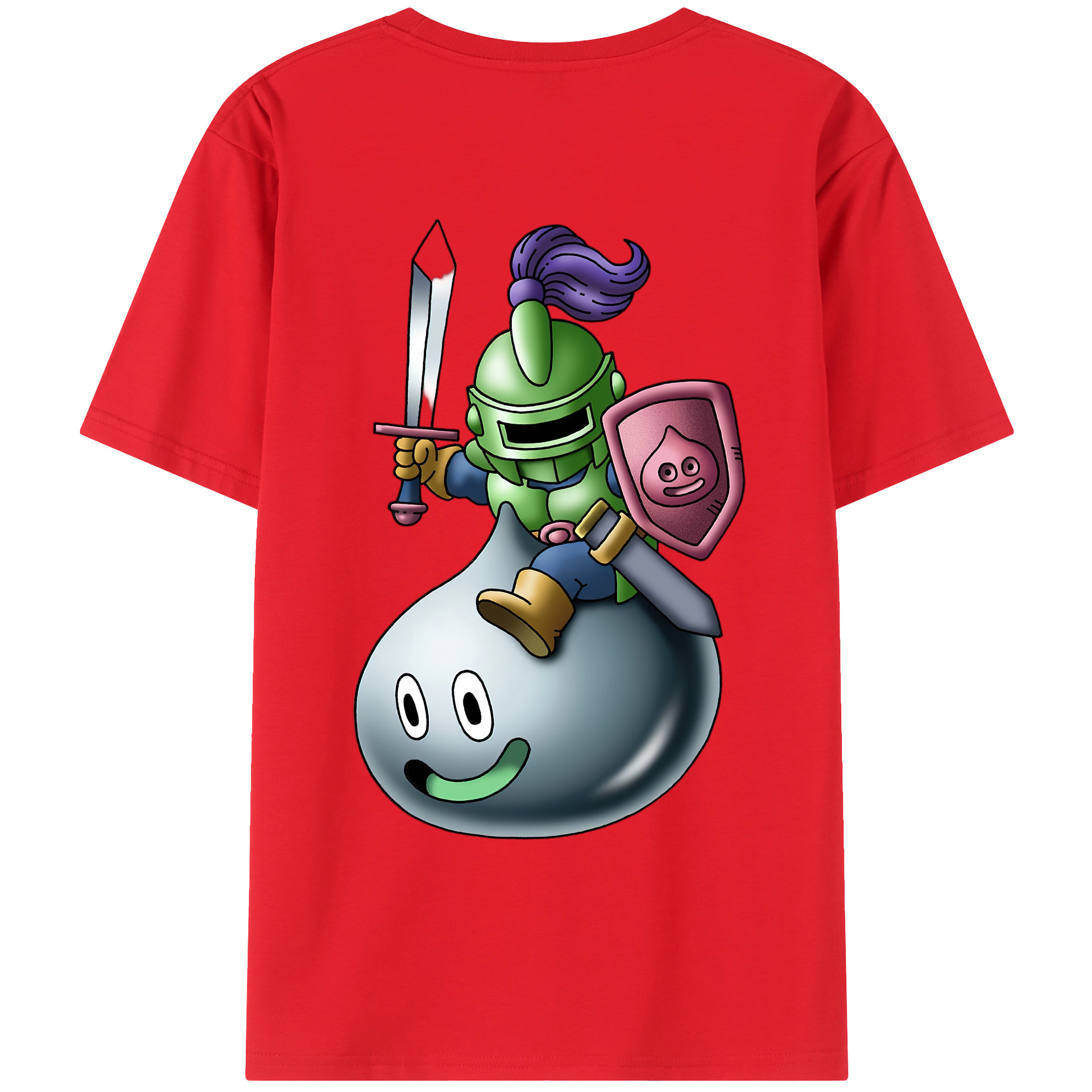 （画像用） ドラゴンクエスト Doragon Kuesuto Dragon Quest レディース半袖Tシャツ(バックプリント)