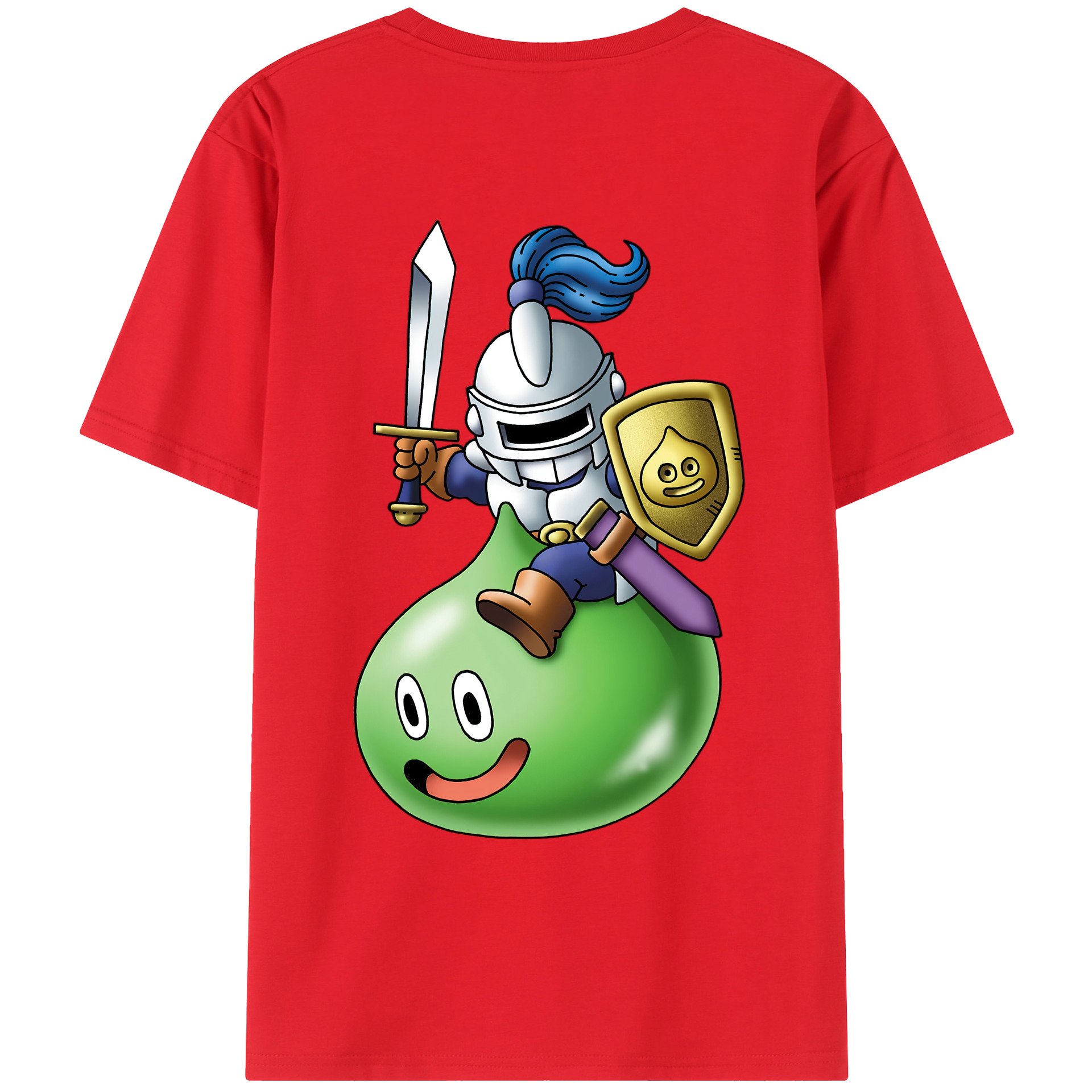 （画像用） ドラゴンクエスト Doragon Kuesuto Dragon Quest レディース半袖Tシャツ(バックプリント)