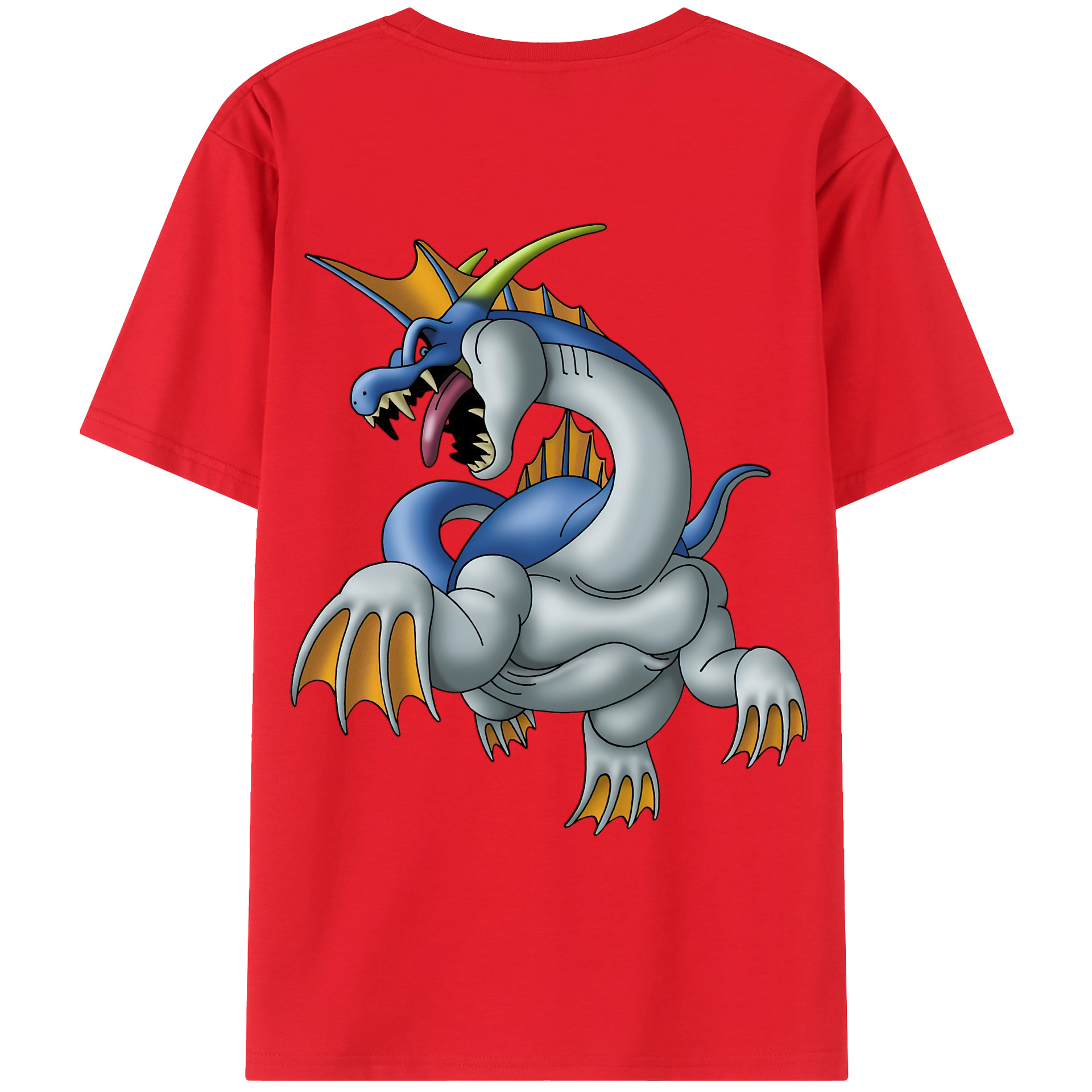 （画像用） ドラゴンクエスト Doragon Kuesuto Dragon Quest レディース半袖Tシャツ(バックプリント)