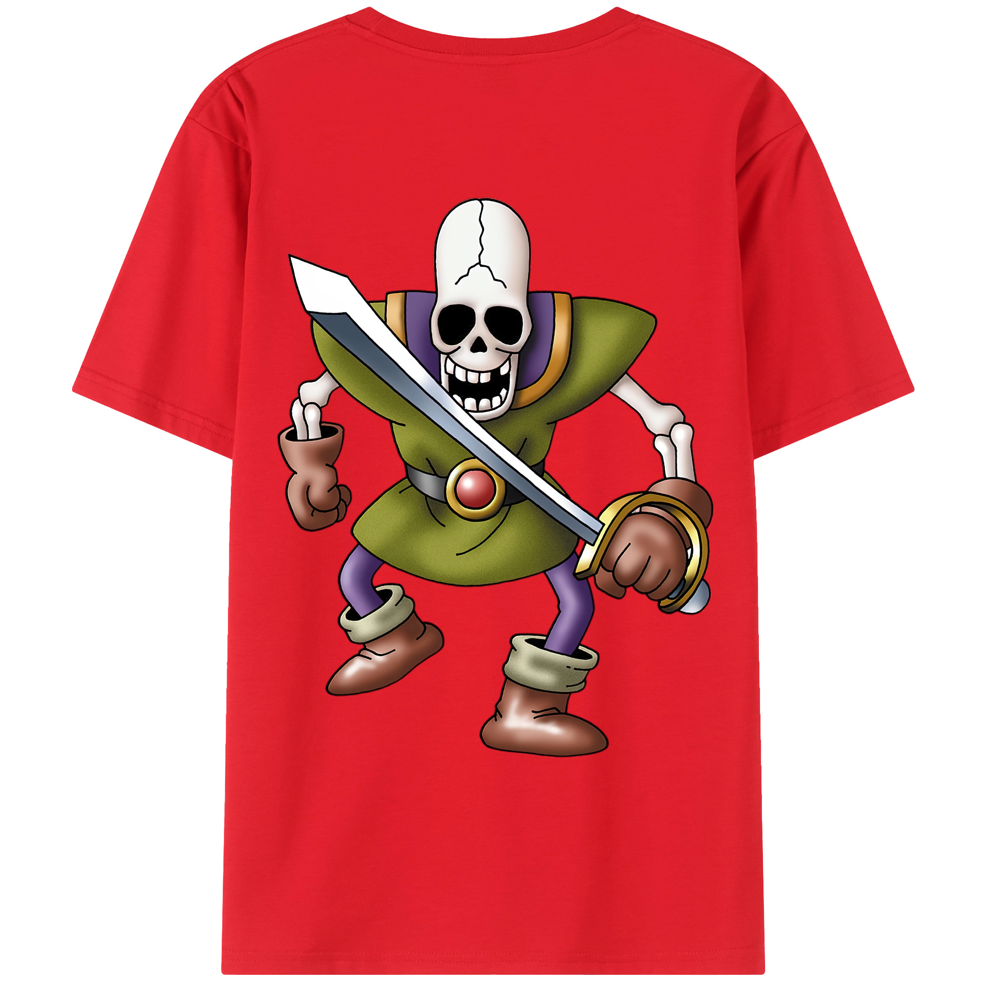 （画像用） ドラゴンクエスト Doragon Kuesuto Dragon Quest レディース半袖Tシャツ(バックプリント)