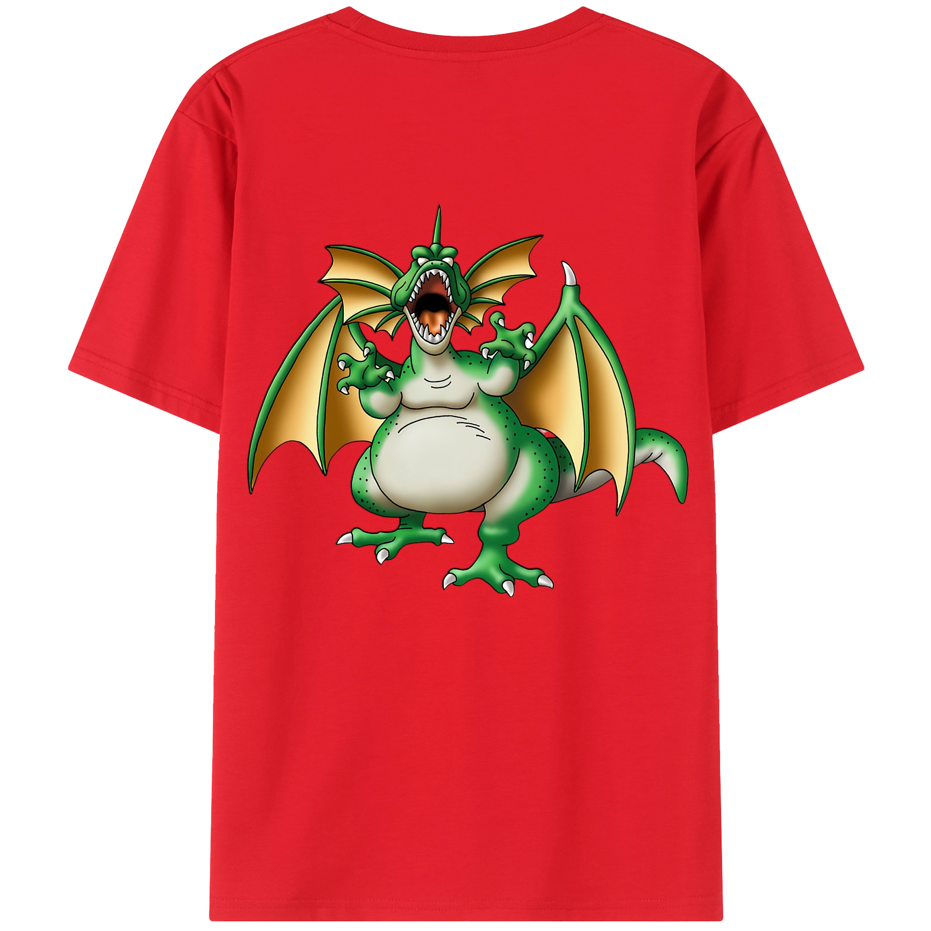 （画像用） ドラゴンクエスト Doragon Kuesuto Dragon Quest レディース半袖Tシャツ(バックプリント)