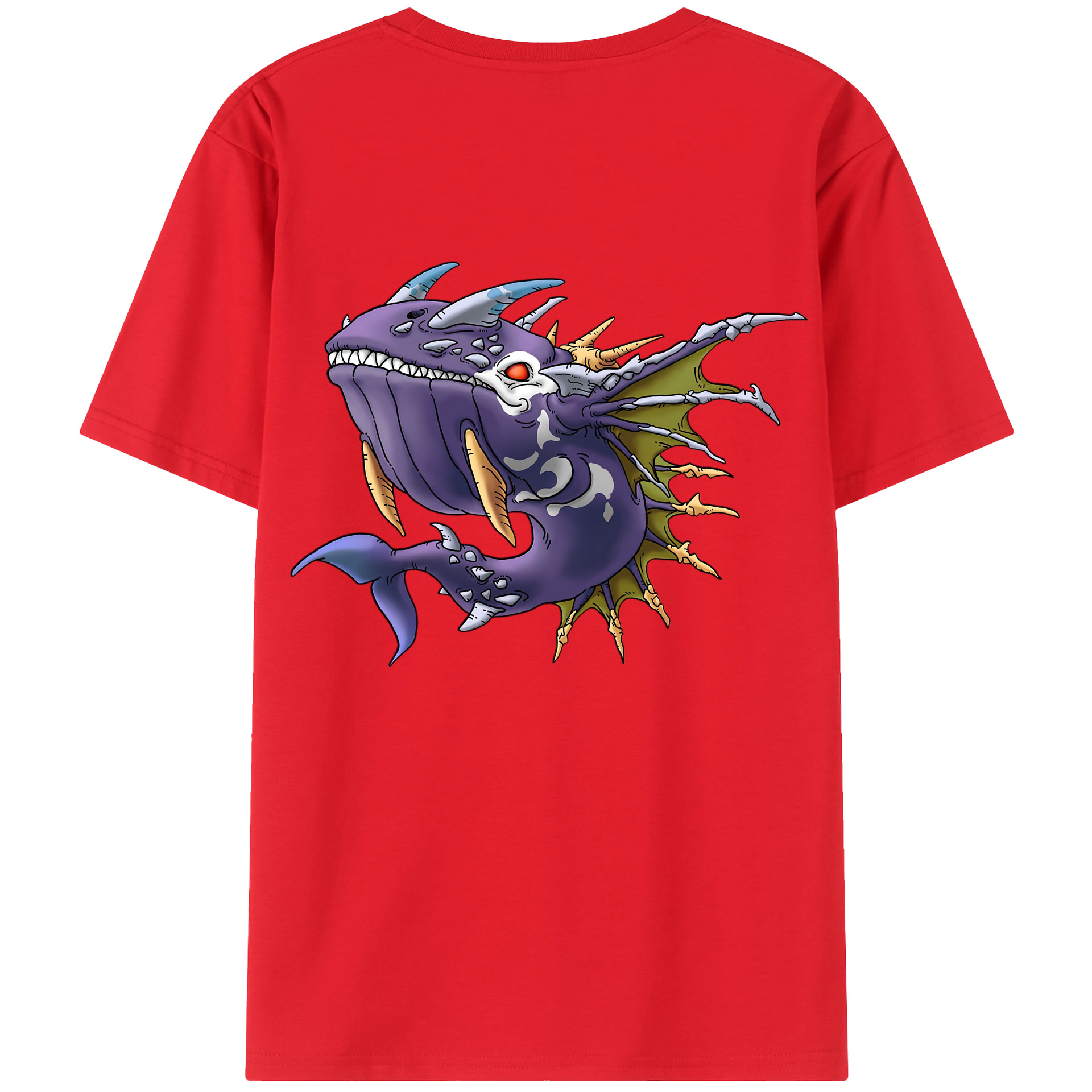 （画像用） ドラゴンクエスト Doragon Kuesuto Dragon Quest レディース半袖Tシャツ(バックプリント)
