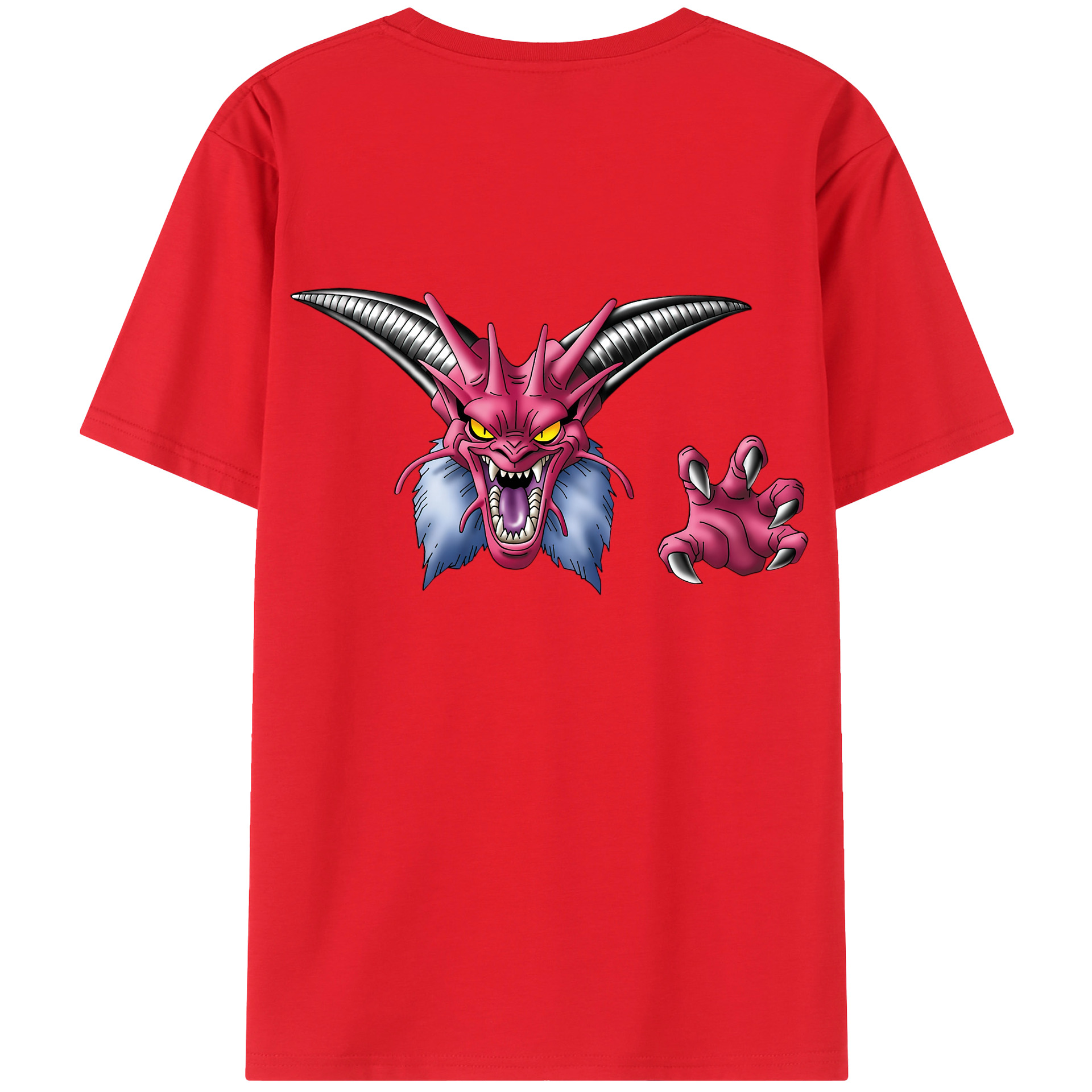 （画像用） ドラゴンクエスト Doragon Kuesuto Dragon Quest レディース半袖Tシャツ(バックプリント)