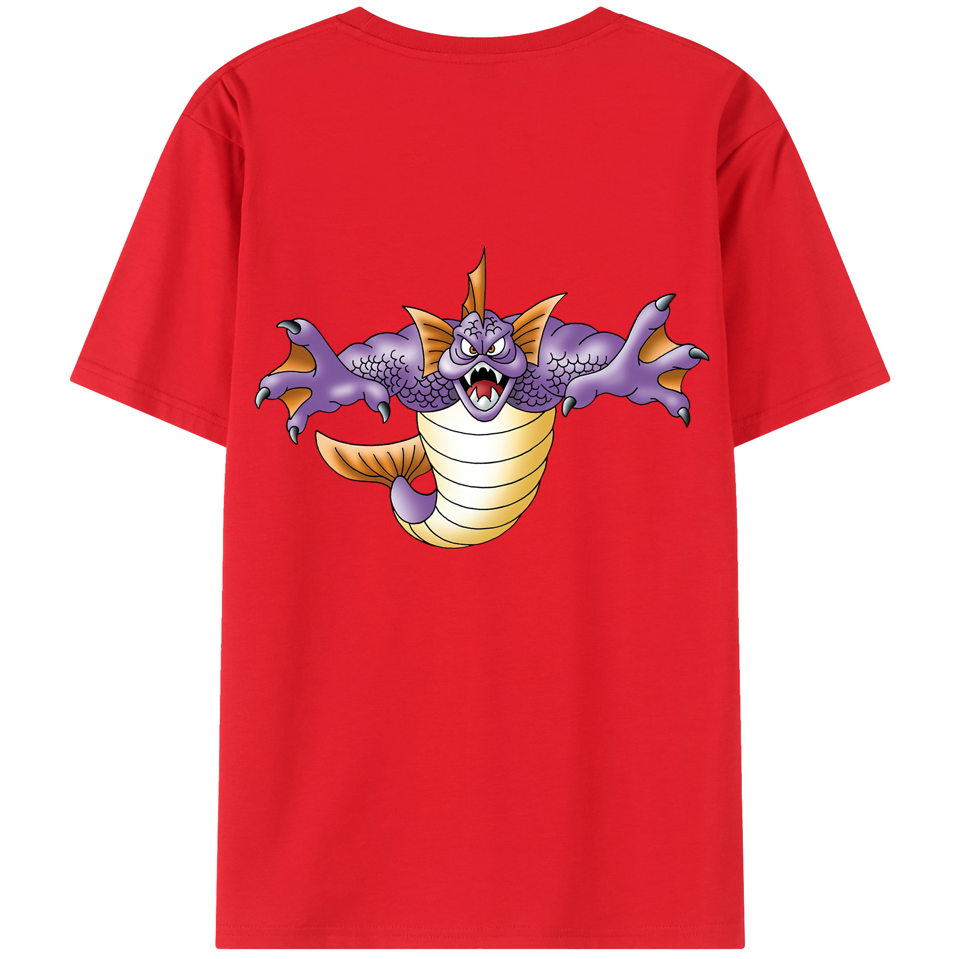 （画像用） ドラゴンクエスト Doragon Kuesuto Dragon Quest レディース半袖Tシャツ(バックプリント)