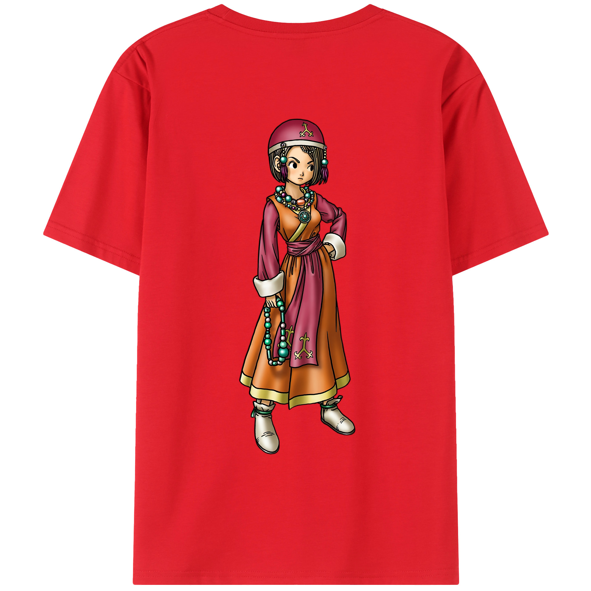 （画像用） ドラゴンクエスト Doragon Kuesuto Dragon Quest レディース半袖Tシャツ(バックプリント)