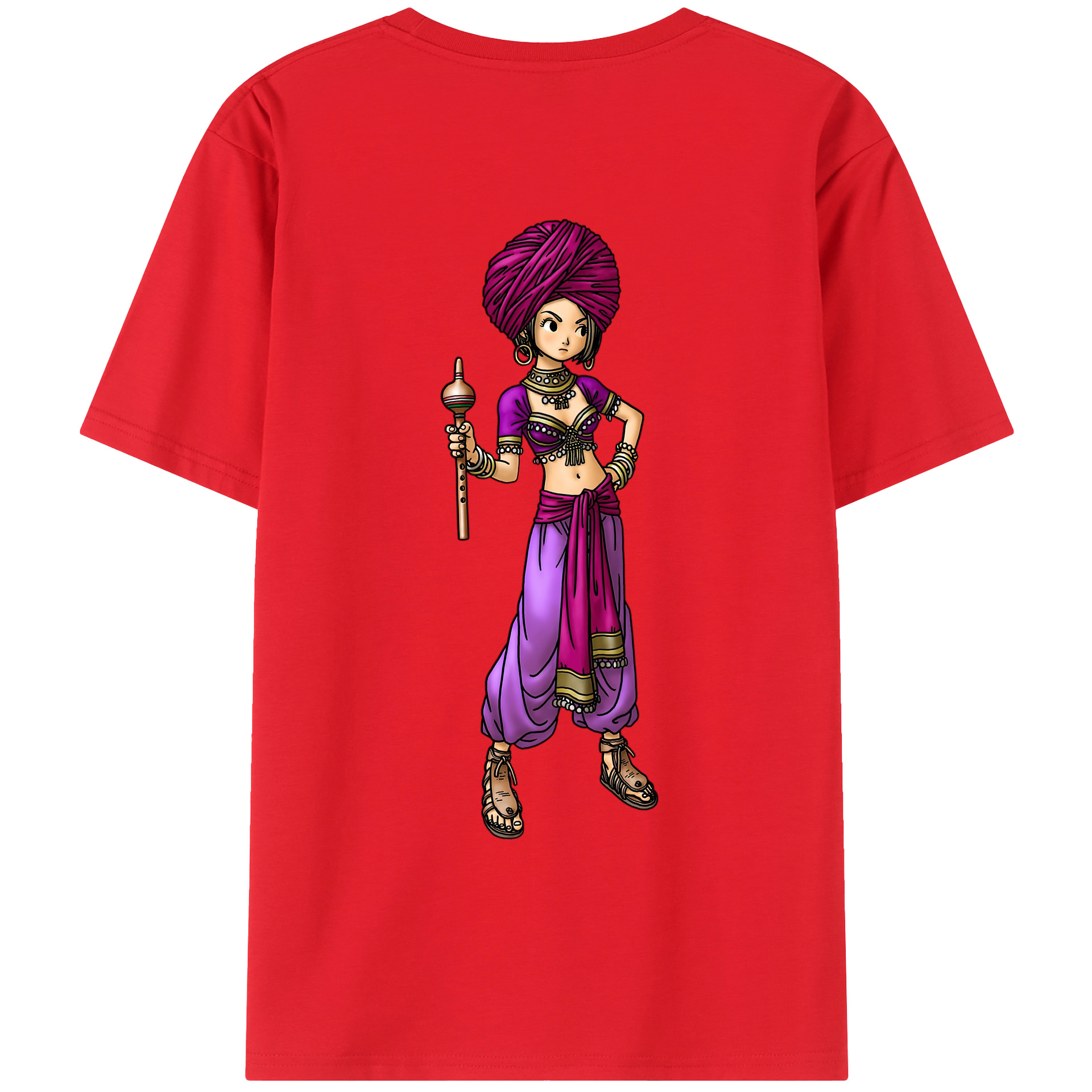 （画像用） ドラゴンクエスト Doragon Kuesuto Dragon Quest レディース半袖Tシャツ(バックプリント)