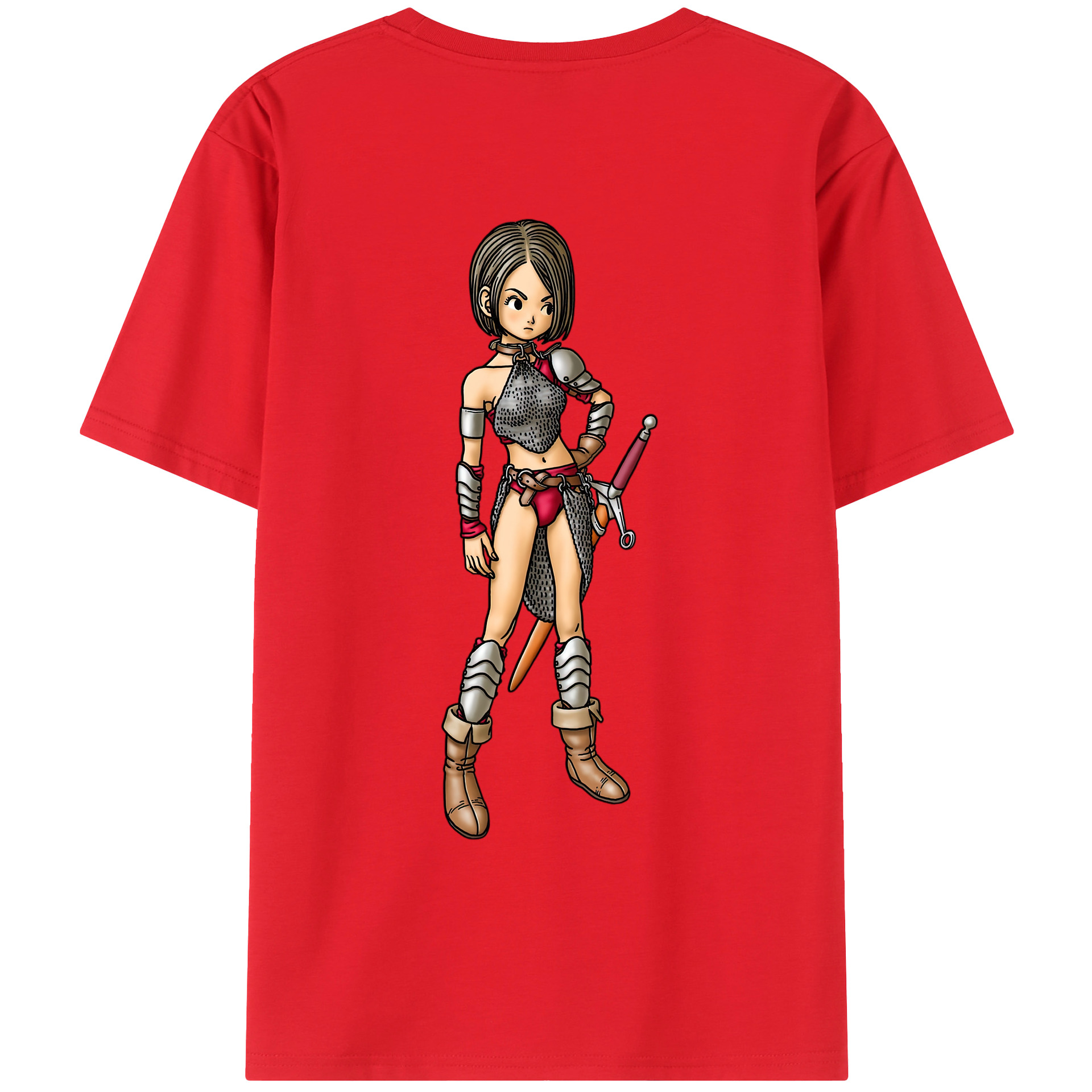 （画像用） ドラゴンクエスト Doragon Kuesuto Dragon Quest レディース半袖Tシャツ(バックプリント)