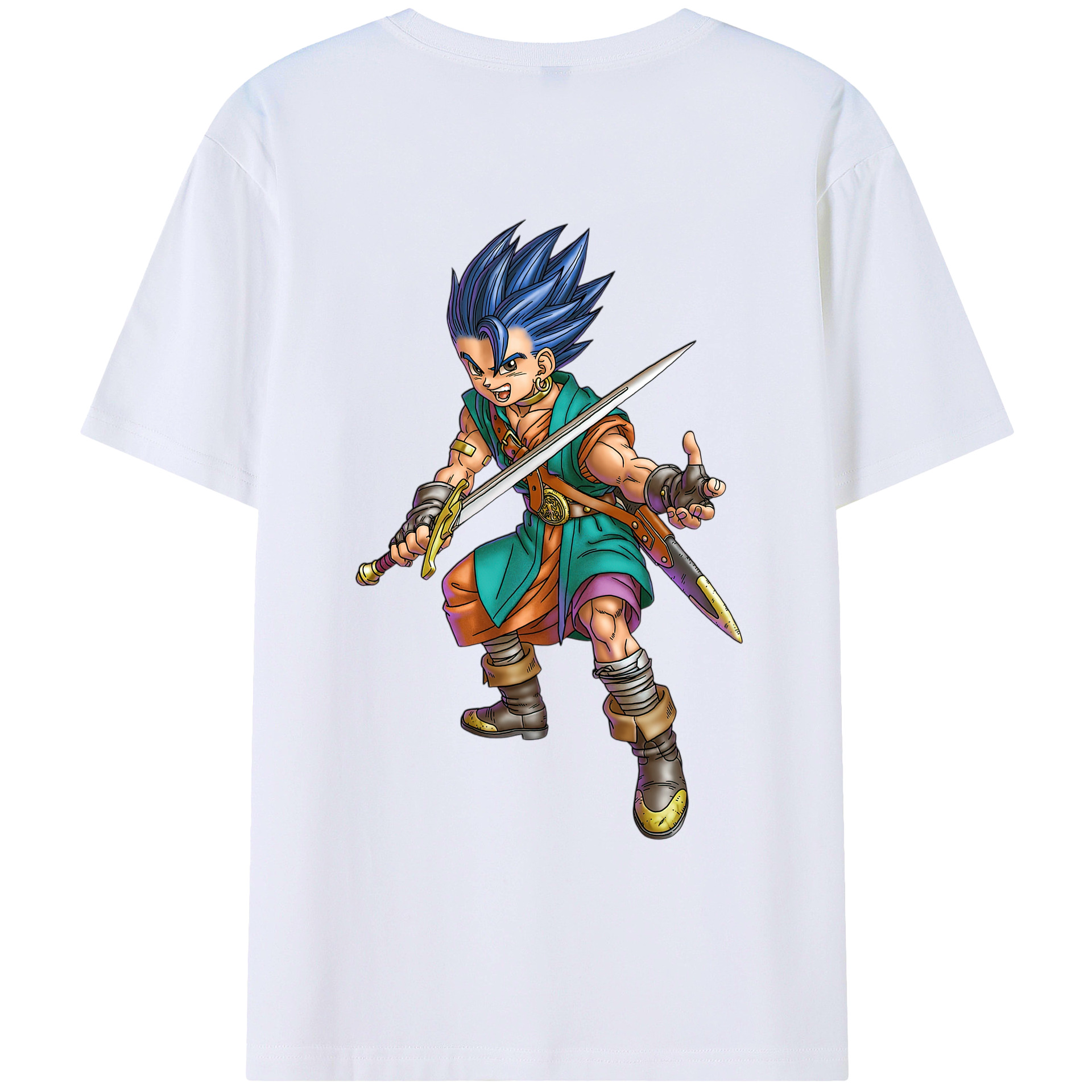 （画像用） ドラゴンクエスト Doragon Kuesuto Dragon Quest レディース半袖Tシャツ(バックプリント)