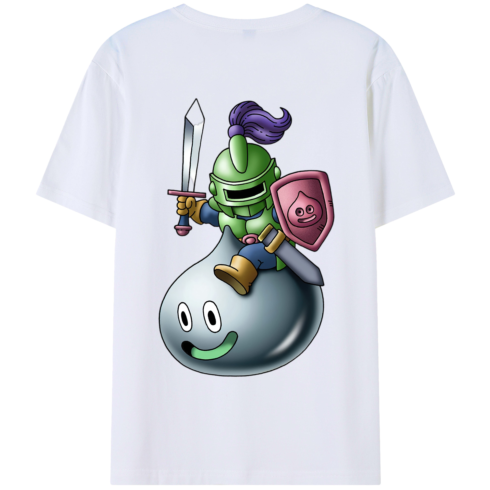 （画像用） ドラゴンクエスト Doragon Kuesuto Dragon Quest レディース半袖Tシャツ(バックプリント)