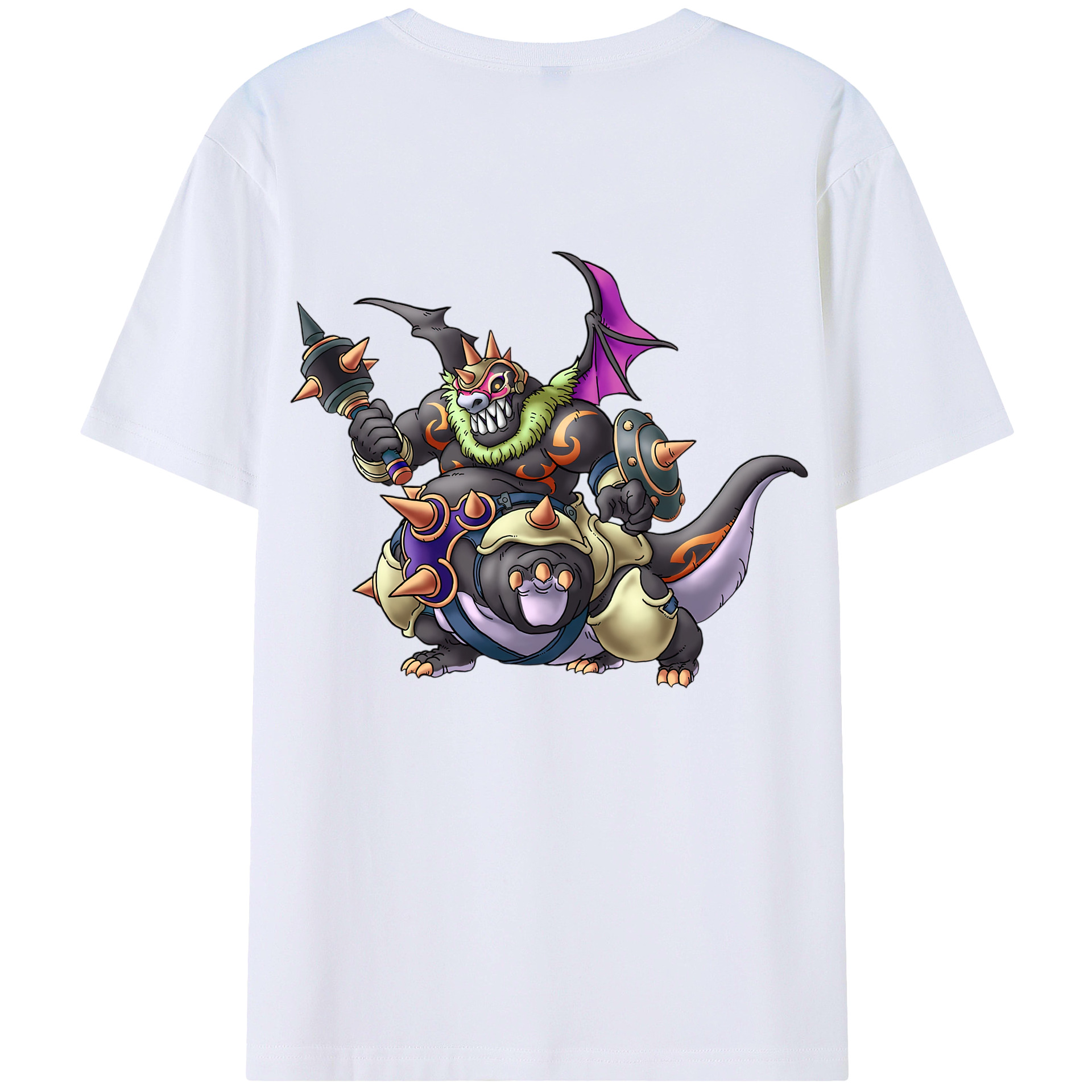 （画像用） ドラゴンクエスト Doragon Kuesuto Dragon Quest レディース半袖Tシャツ(バックプリント)