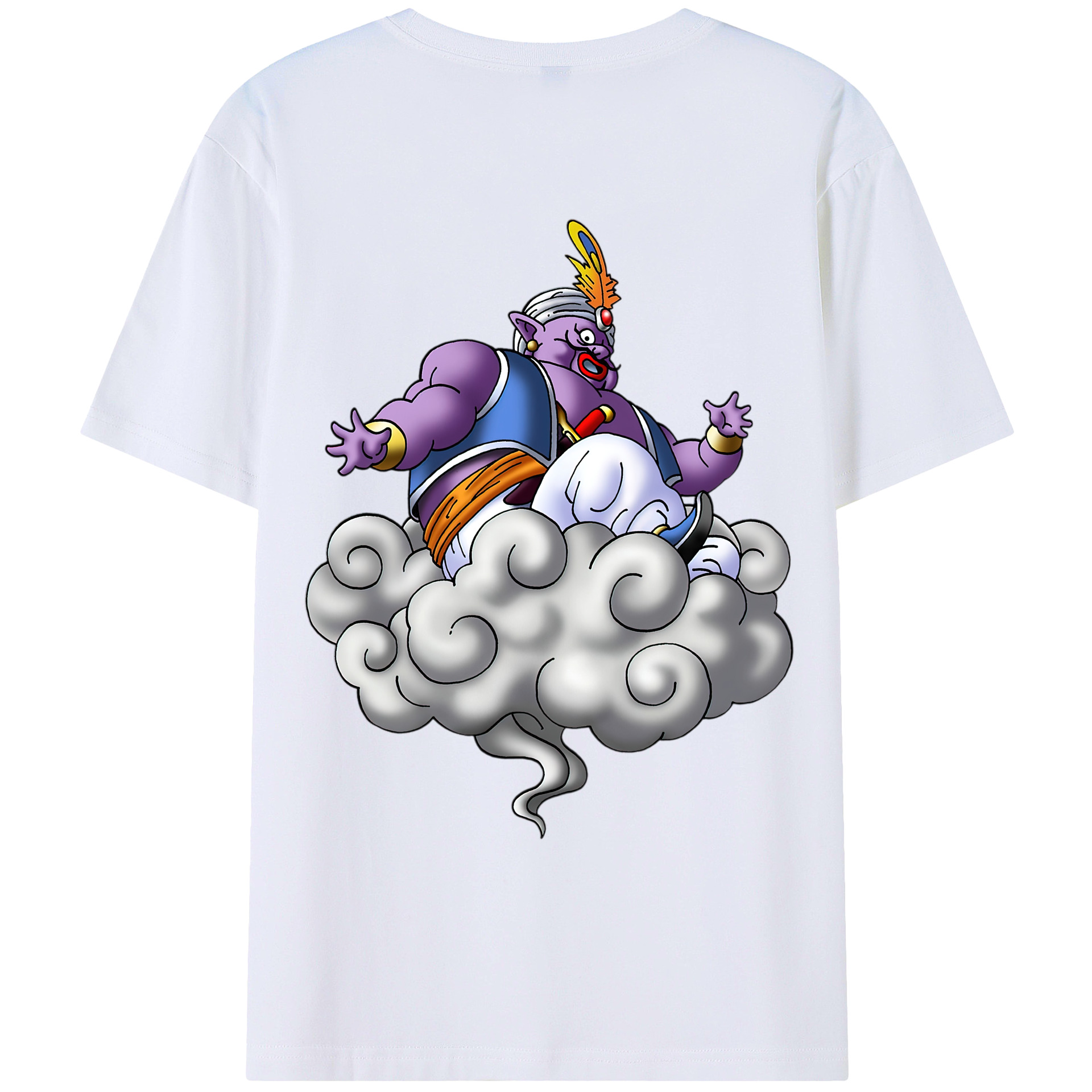 （画像用） ドラゴンクエスト Doragon Kuesuto Dragon Quest レディース半袖Tシャツ(バックプリント)