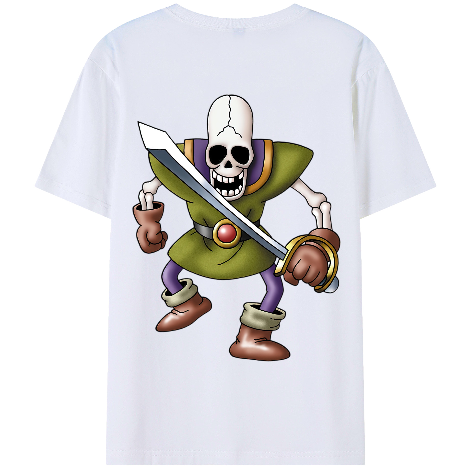 （画像用） ドラゴンクエスト Doragon Kuesuto Dragon Quest レディース半袖Tシャツ(バックプリント)