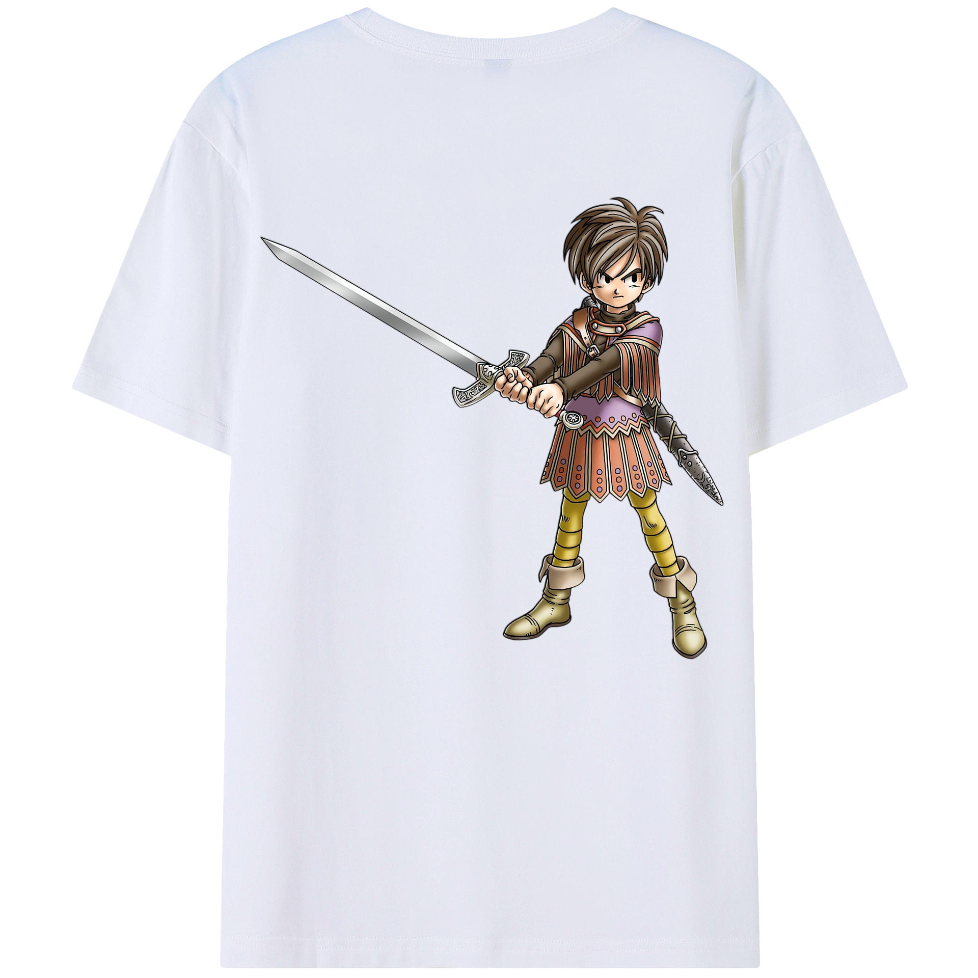 （画像用） ドラゴンクエスト Doragon Kuesuto Dragon Quest レディース半袖Tシャツ(バックプリント)