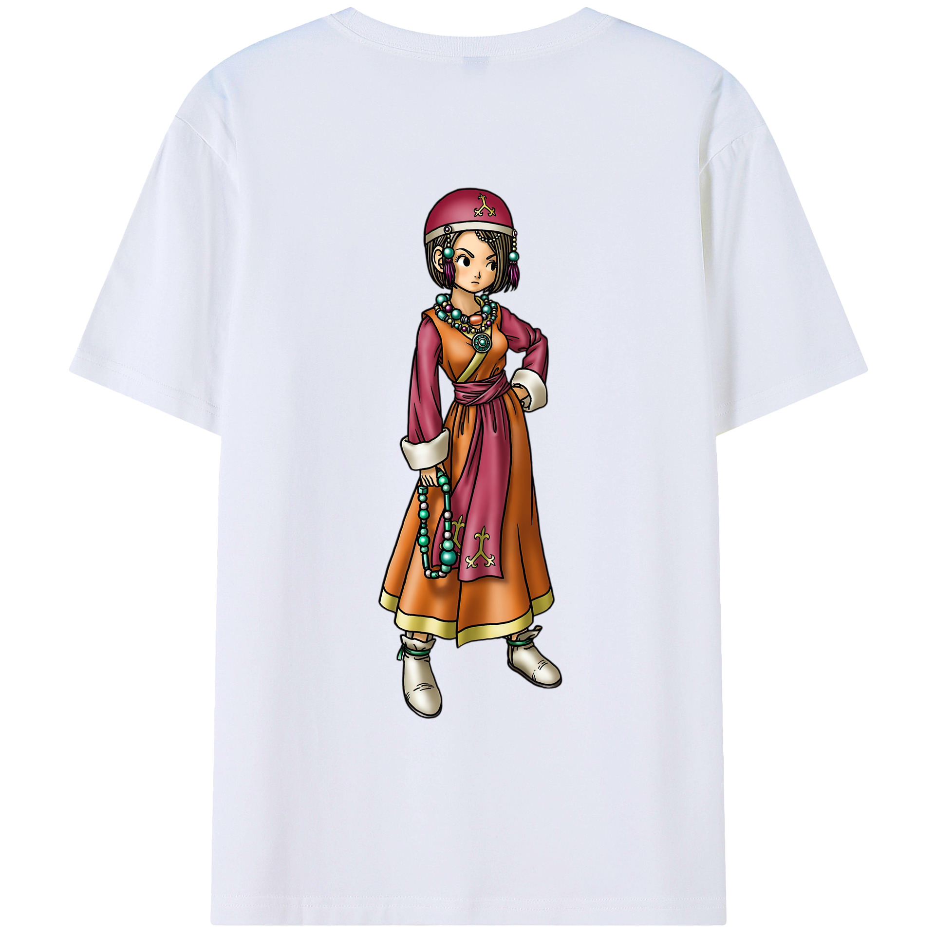 （画像用） ドラゴンクエスト Doragon Kuesuto Dragon Quest レディース半袖Tシャツ(バックプリント)