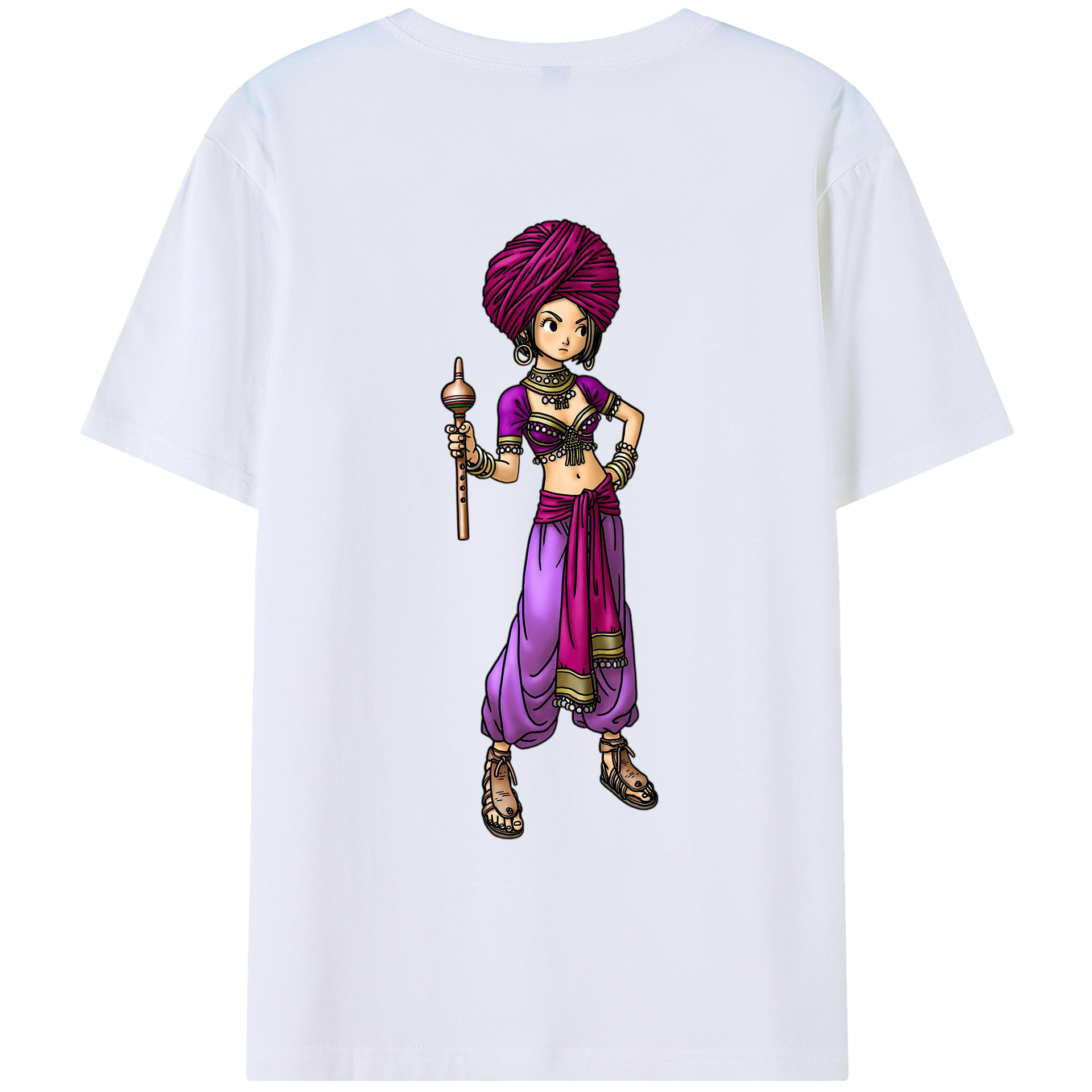 （画像用） ドラゴンクエスト Doragon Kuesuto Dragon Quest レディース半袖Tシャツ(バックプリント)