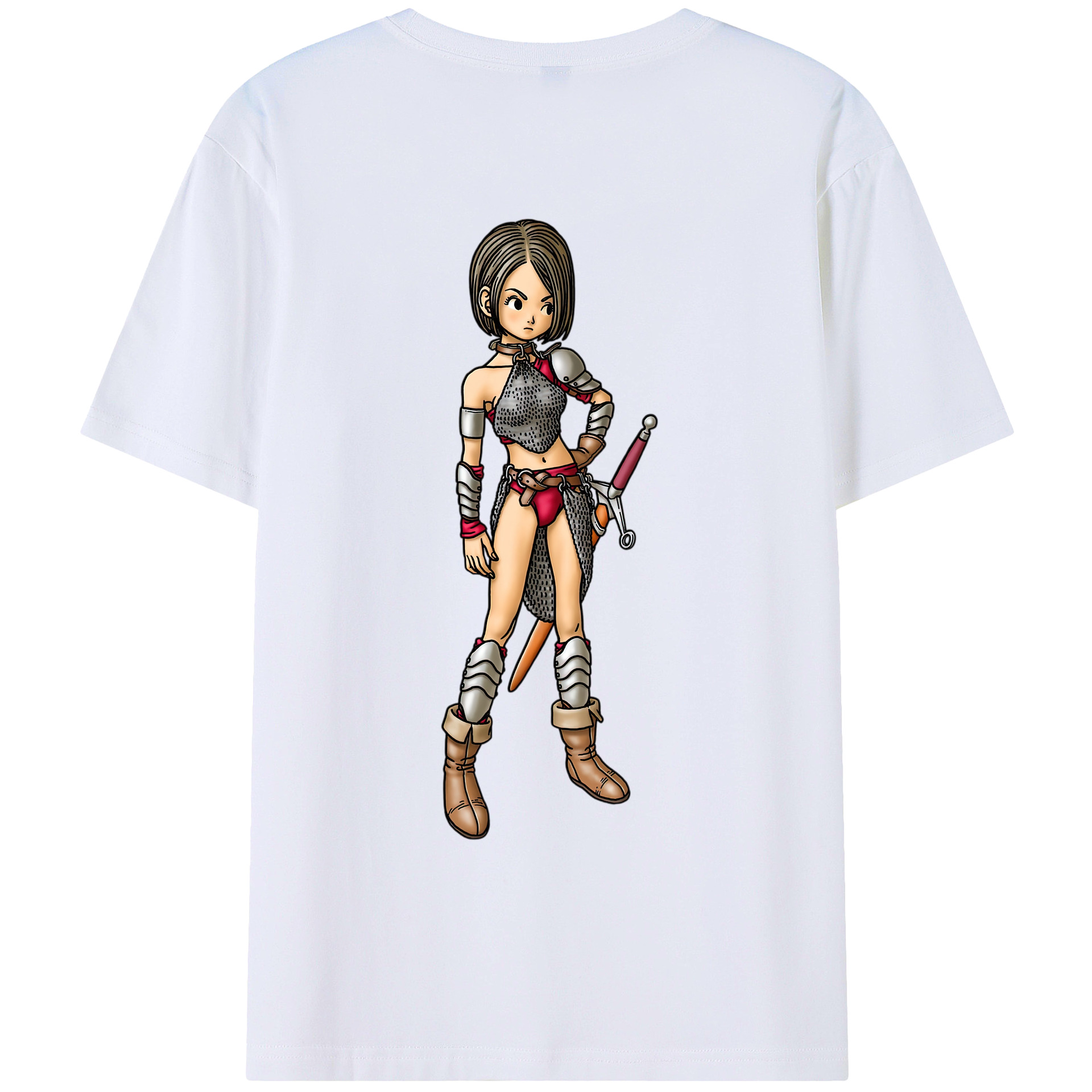 （画像用） ドラゴンクエスト Doragon Kuesuto Dragon Quest レディース半袖Tシャツ(バックプリント)
