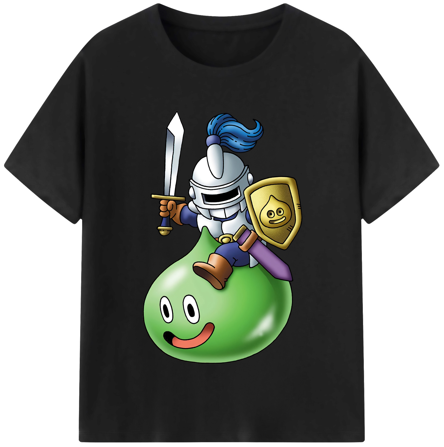 （画像用） ドラゴンクエスト Doragon Kuesuto Dragon Quest レディースカジュアルプリントTシャツ（綿100％）