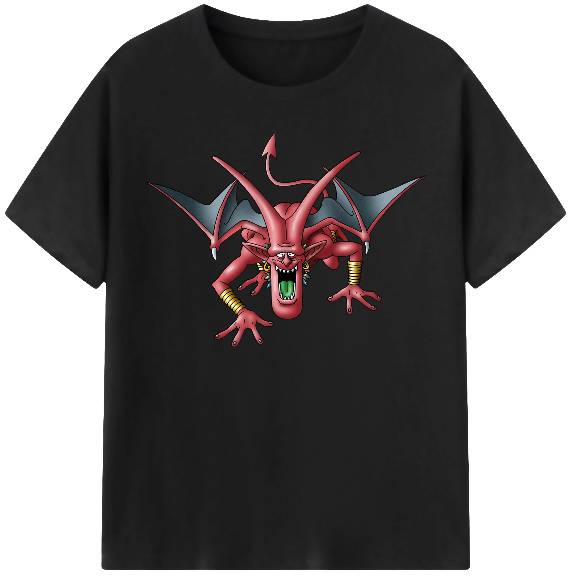 （画像用） ドラゴンクエスト Doragon Kuesuto Dragon Quest レディースカジュアルプリントTシャツ（綿100％）