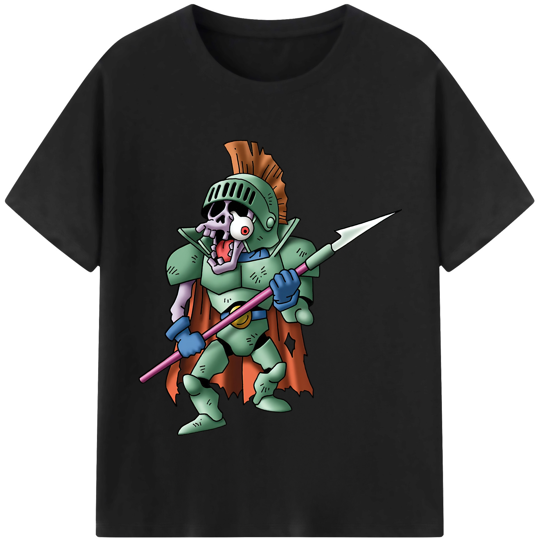 （画像用） ドラゴンクエスト Doragon Kuesuto Dragon Quest レディースカジュアルプリントTシャツ（綿100％）