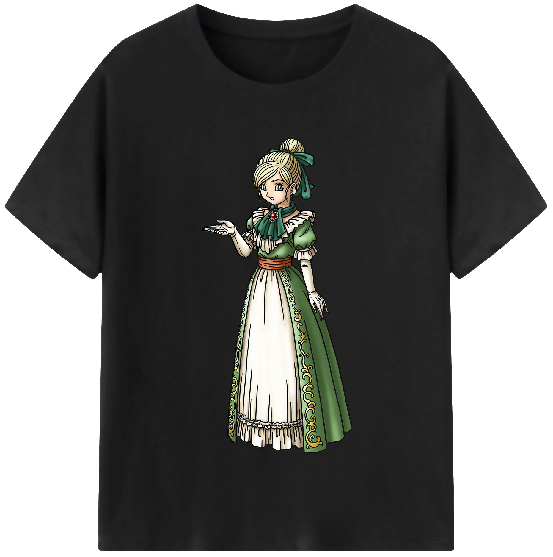 （画像用） ドラゴンクエスト Doragon Kuesuto Dragon Quest レディースカジュアルプリントTシャツ（綿100％）