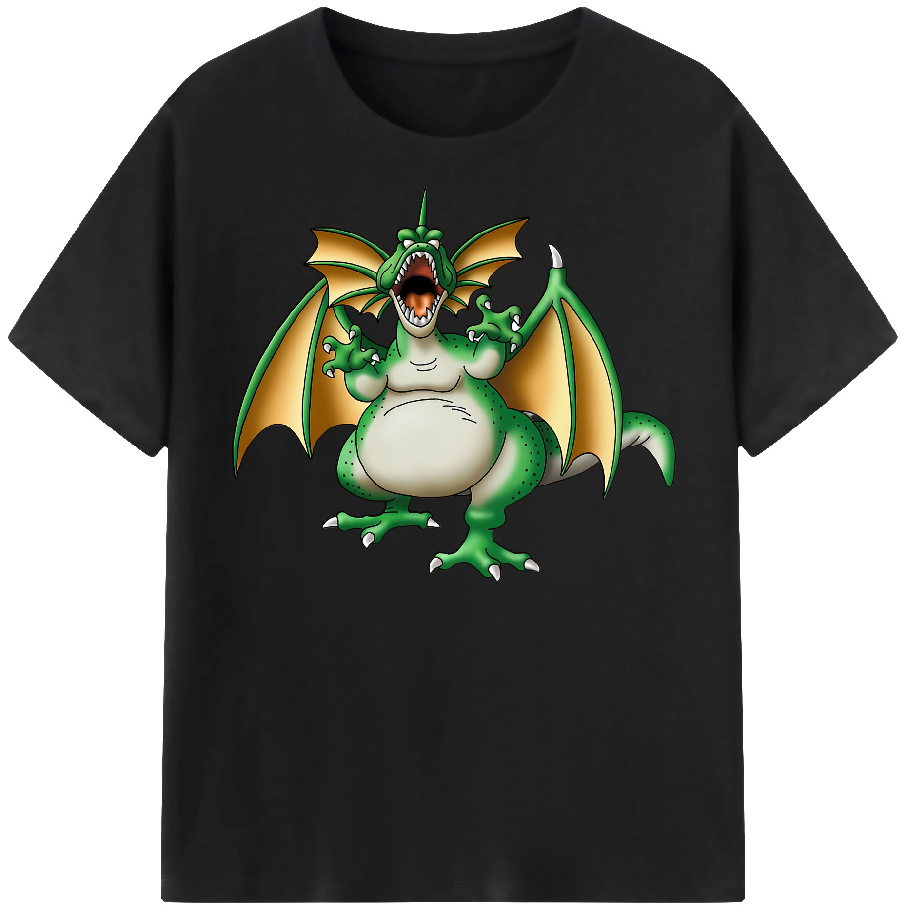（画像用） ドラゴンクエスト Doragon Kuesuto Dragon Quest レディースカジュアルプリントTシャツ（綿100％）