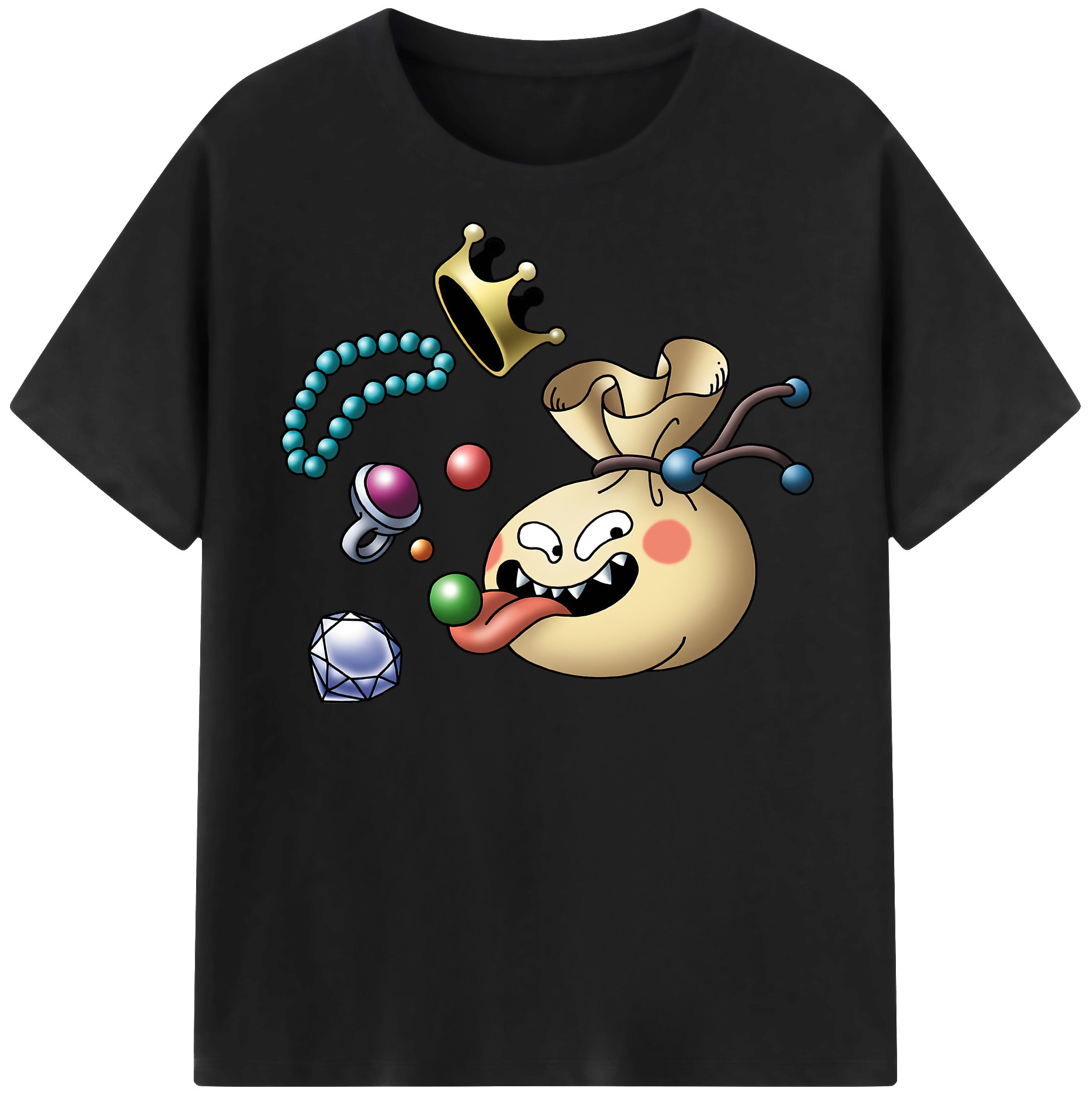 （画像用） ドラゴンクエスト Doragon Kuesuto Dragon Quest レディースカジュアルプリントTシャツ（綿100％）