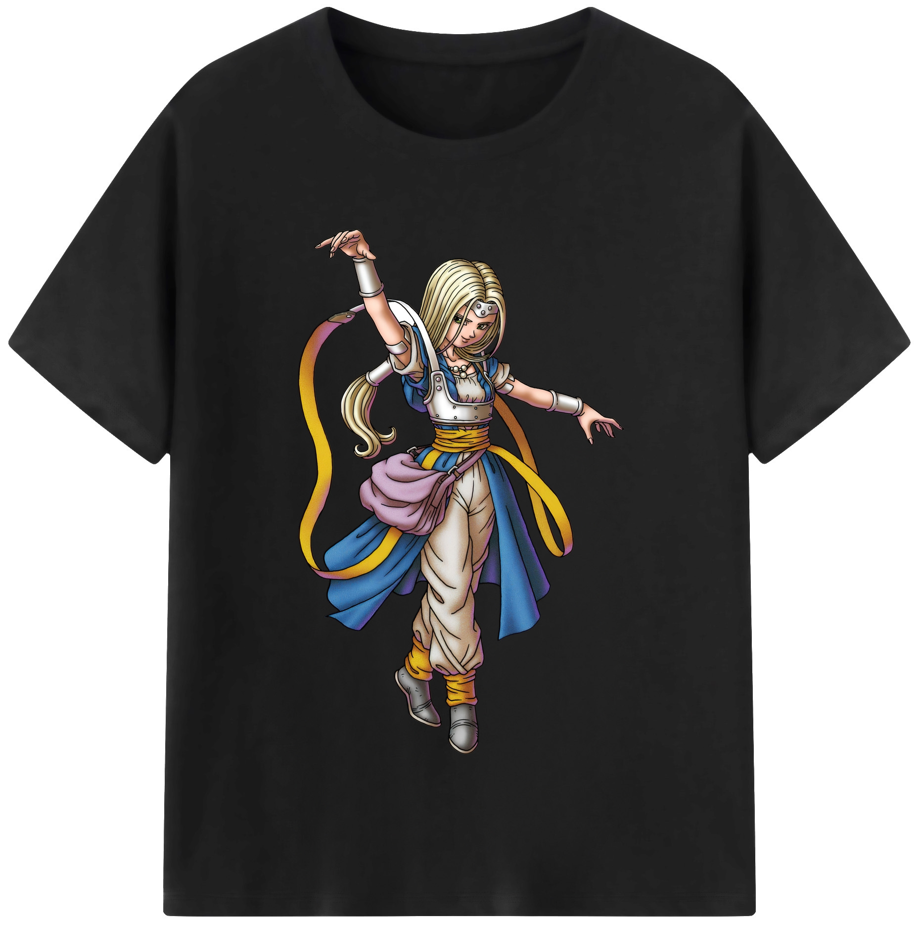 （画像用） ドラゴンクエスト Doragon Kuesuto Dragon Quest レディースカジュアルプリントTシャツ（綿100％）