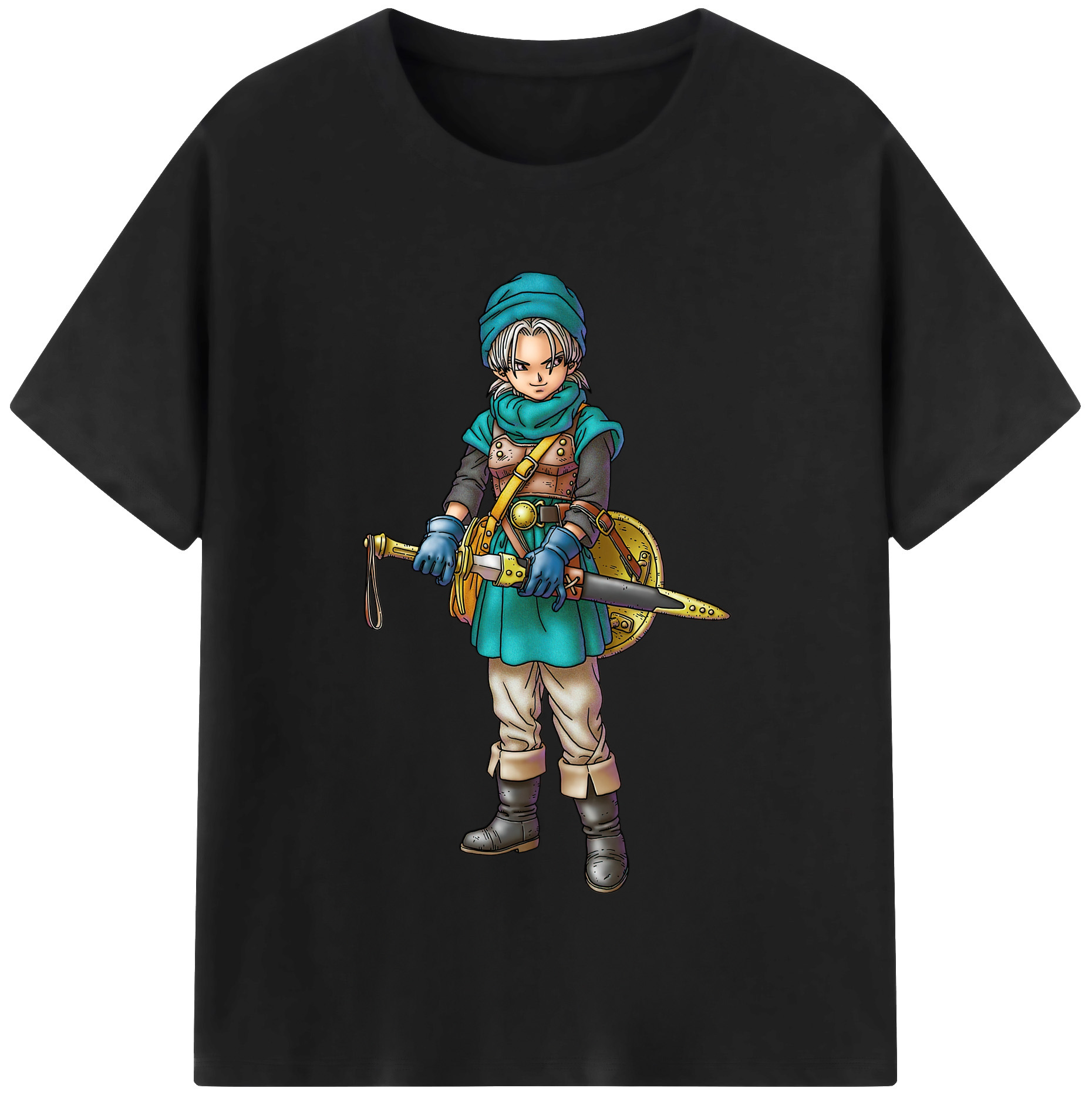 （画像用） ドラゴンクエスト Doragon Kuesuto Dragon Quest レディースカジュアルプリントTシャツ（綿100％）