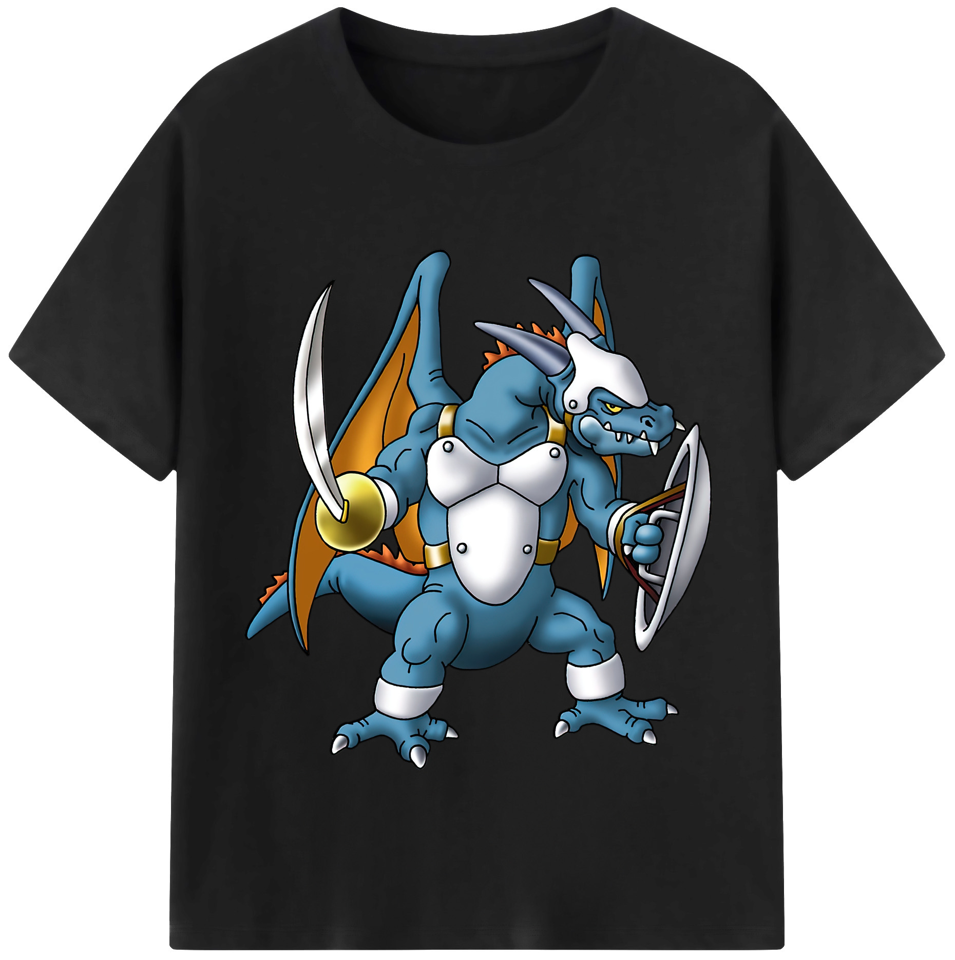 （画像用） ドラゴンクエスト Doragon Kuesuto Dragon Quest レディースカジュアルプリントTシャツ（綿100％）
