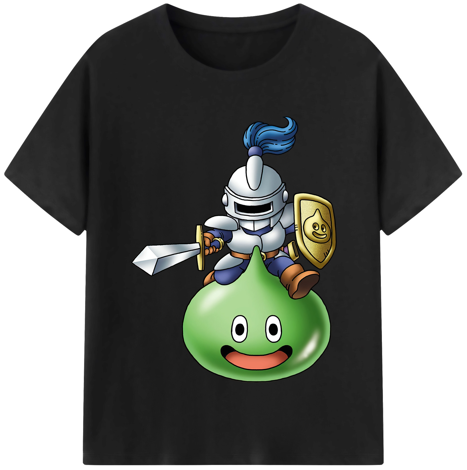 （画像用） ドラゴンクエスト Doragon Kuesuto Dragon Quest レディースカジュアルプリントTシャツ（綿100％）