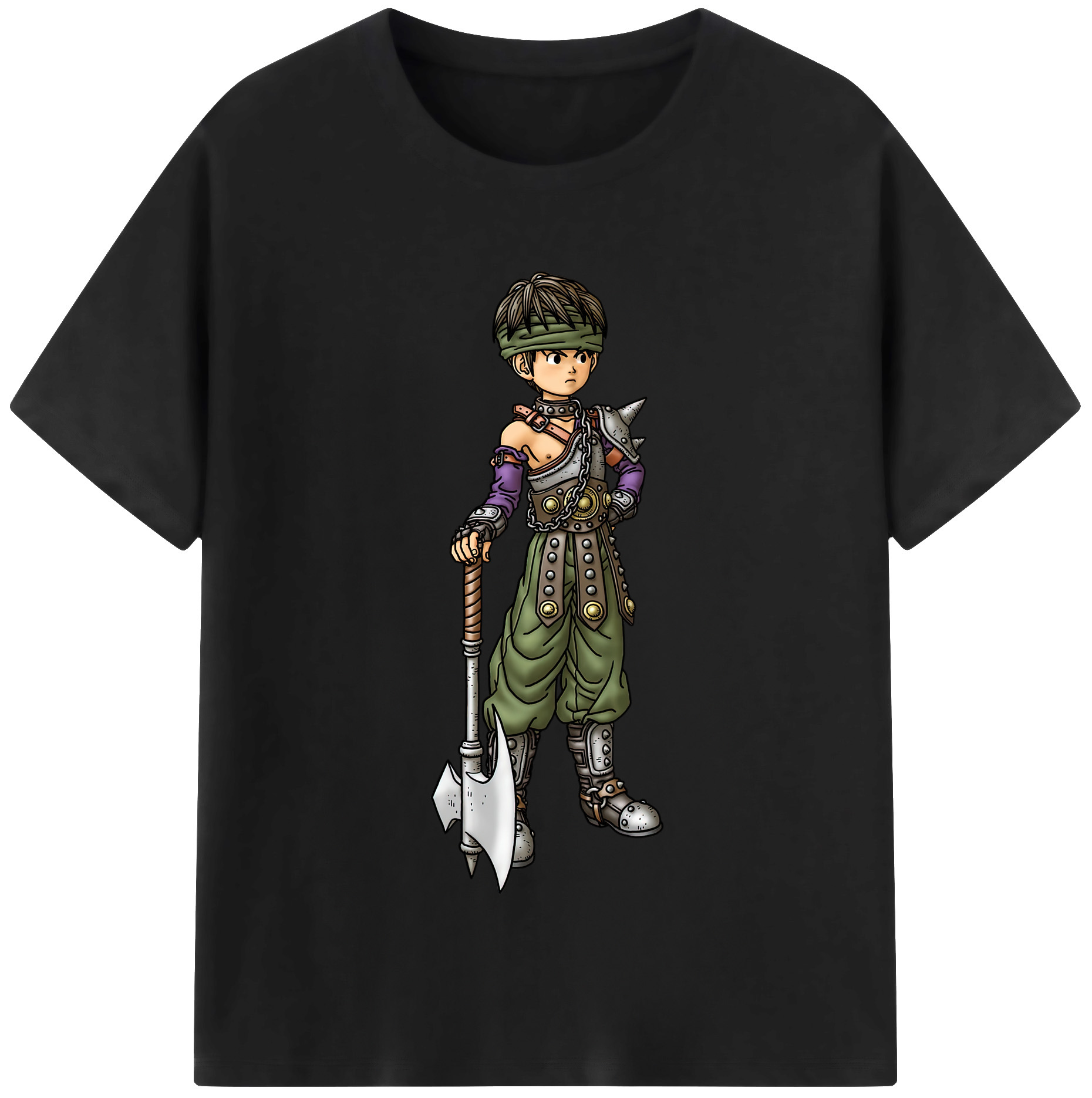 （画像用） ドラゴンクエスト Doragon Kuesuto Dragon Quest レディースカジュアルプリントTシャツ（綿100％）