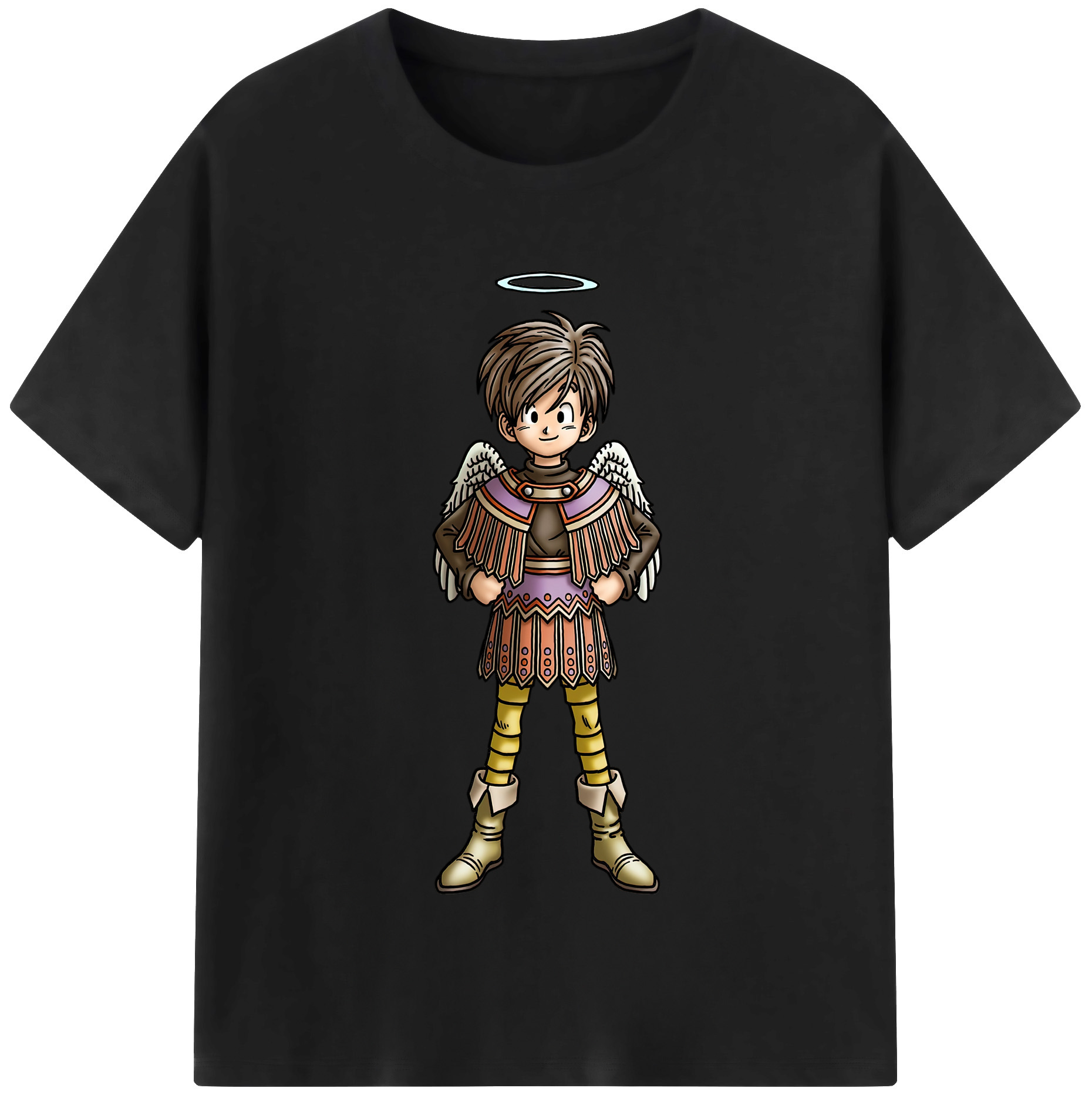 （画像用） ドラゴンクエスト Doragon Kuesuto Dragon Quest レディースカジュアルプリントTシャツ（綿100％）